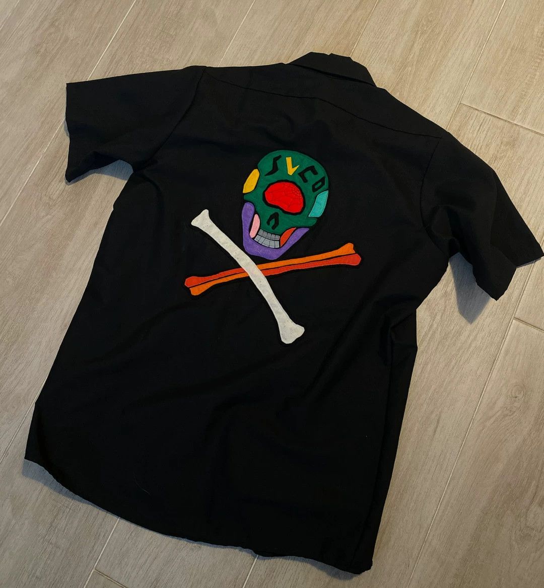 Red Kap Stop Light Skull Embroidered Shirt Size US S / EU 44-46 / 1 - 5 Thumbnail