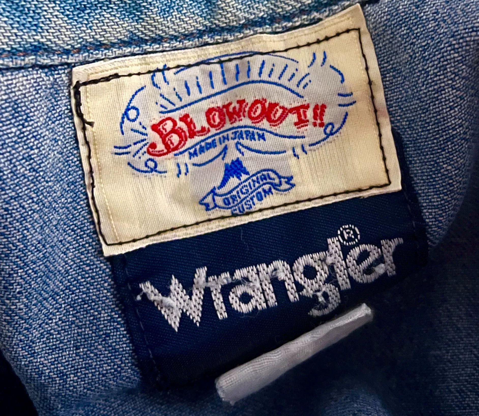 Wrangler Vintage 80's Wrangler Denim Shirt Size US M / EU 48-50 / 2 - 2 Thumbnail