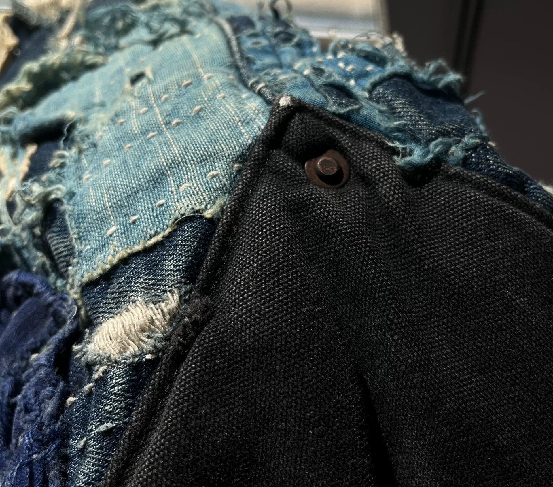 Other Handmade Blue Dyed Tote Bag Size ONE SIZE - 7 Thumbnail
