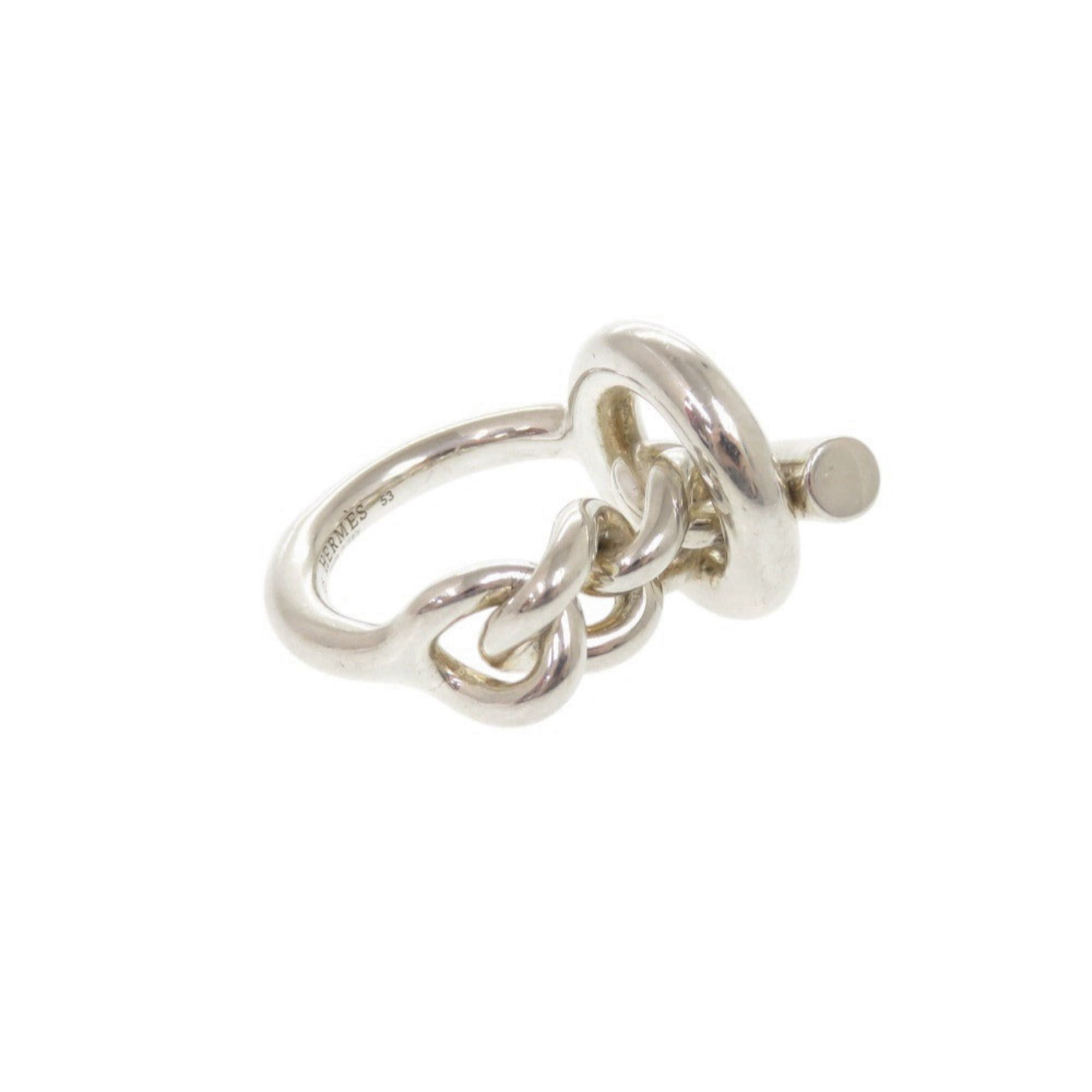 Hermes Hermes Croisette #53 Silver 925 Ring 1164 Size ONE SIZE - 4 Thumbnail