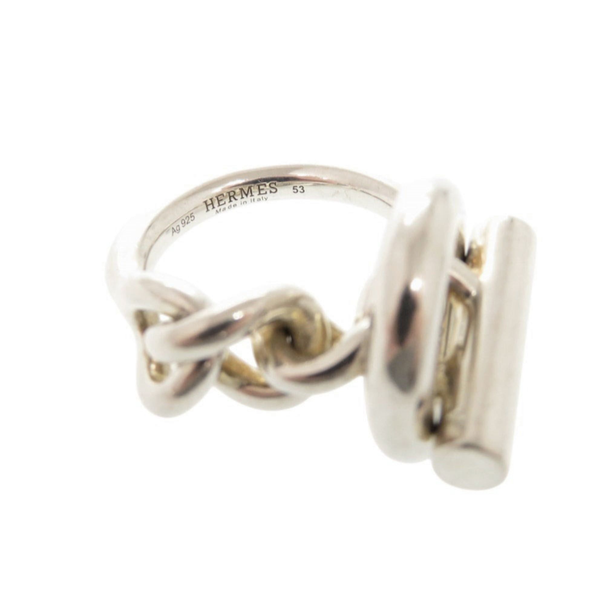 Hermes Hermes Croisette #53 Silver 925 Ring 1164 Size ONE SIZE - 6 Thumbnail