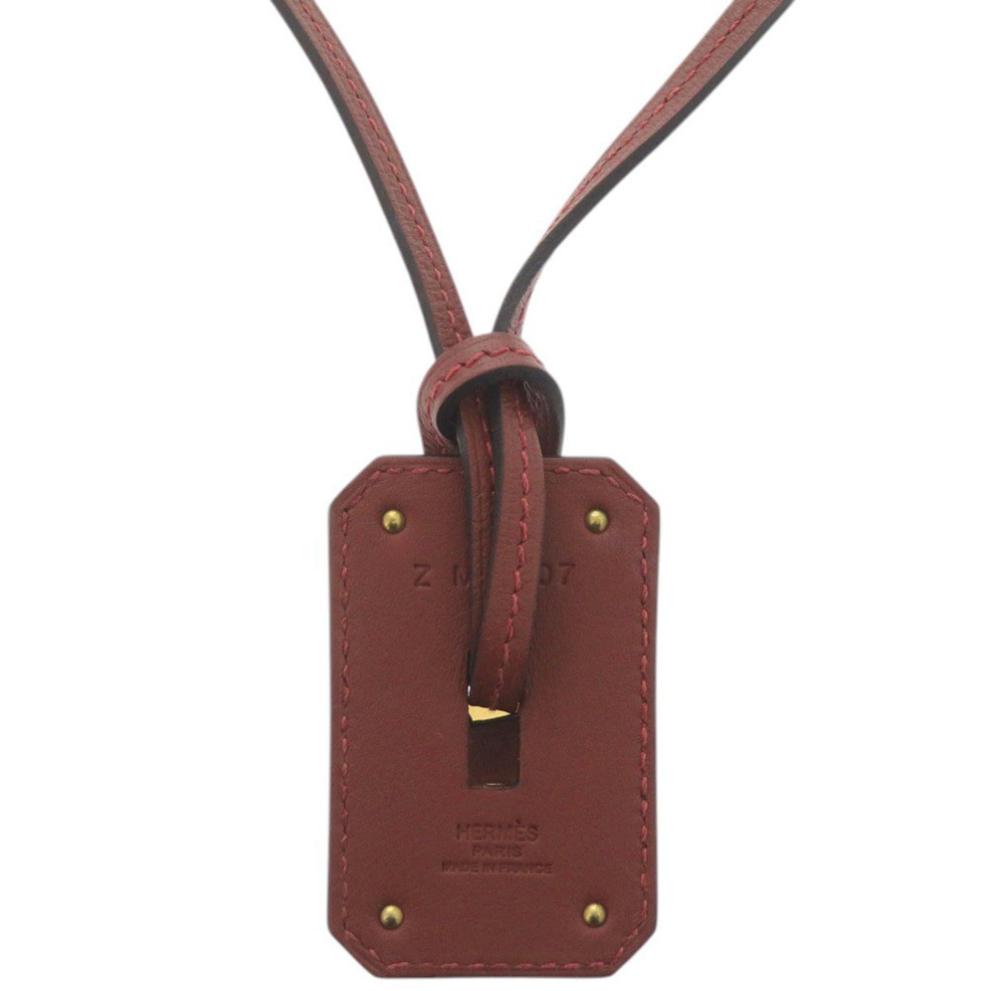 Hermes Hermes Like new Hermès O'Kelly GM Swift Rouge H Leather Pendant Necklace in Red with Gold Hardware and Z Stamp (Made 2021) 1564 Size ONE SIZE - 3 Thumbnail