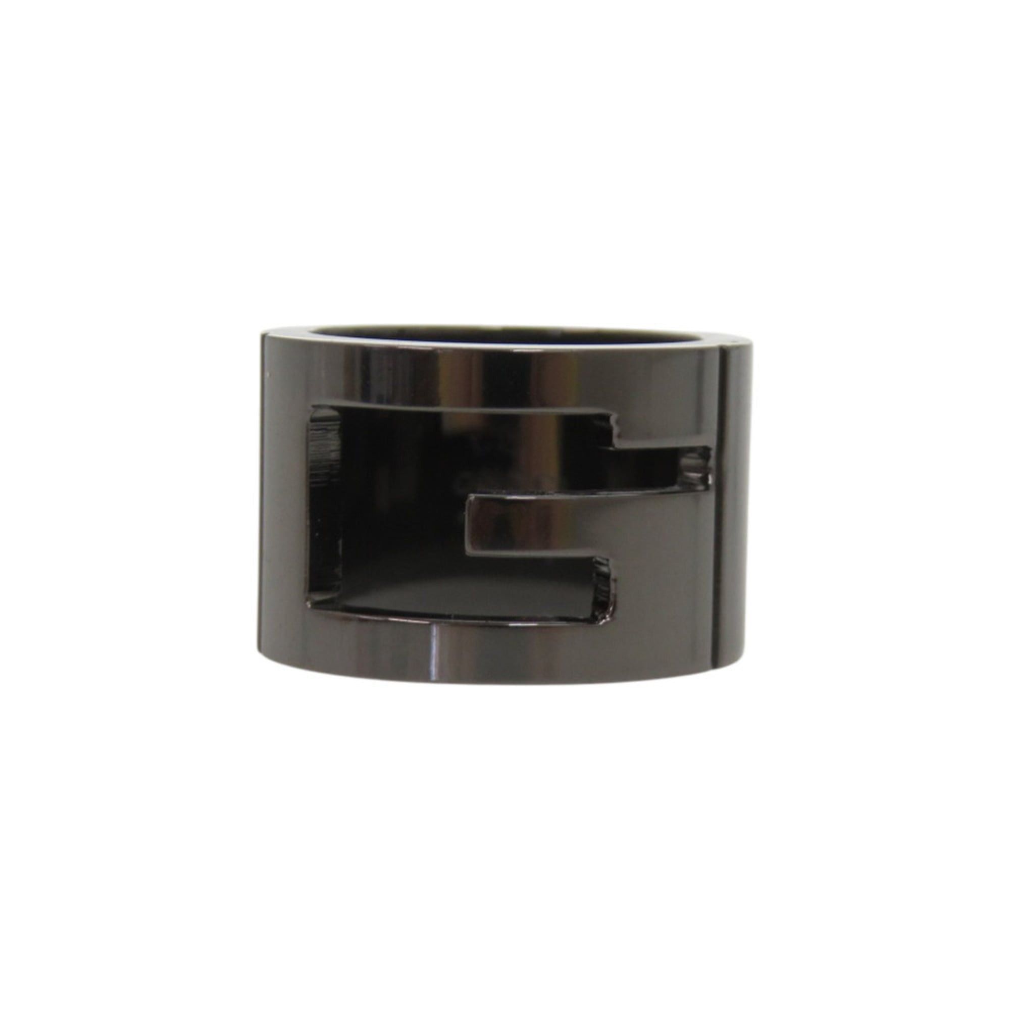 Gucci Like new Gucci Branded G Logo Cutout Silver 925 Gunmetal Ring 0740 Size ONE SIZE - 4 Thumbnail
