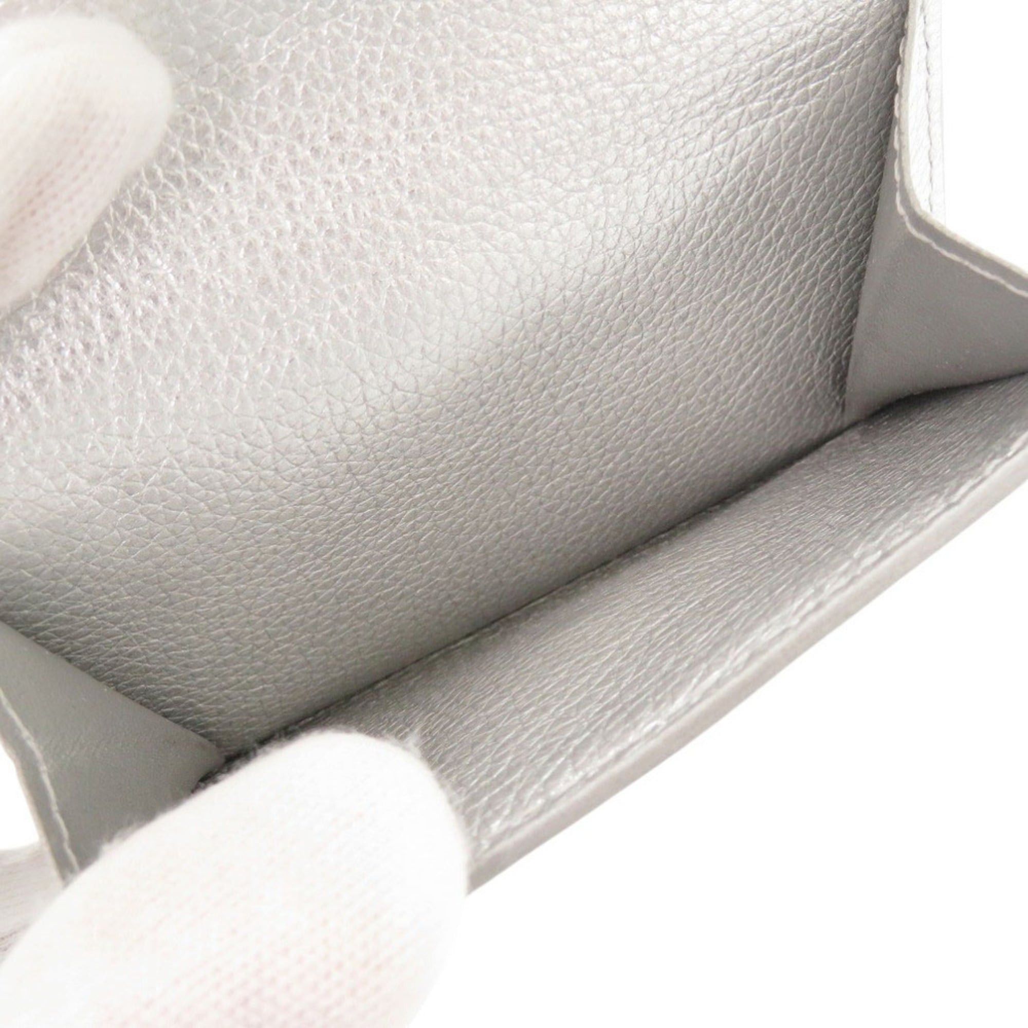 Louis Vuitton Excellent condition Louis Vuitton Portefeuille Rock Mini Leather Silver Tri-fold Wallet LV 1637 Size ONE SIZE - 7 Thumbnail
