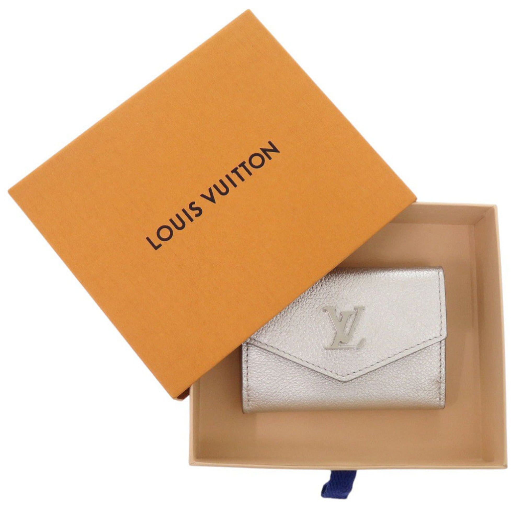 Louis Vuitton Excellent condition Louis Vuitton Portefeuille Rock Mini Leather Silver Tri-fold Wallet LV 1637 Size ONE SIZE - 2 Thumbnail