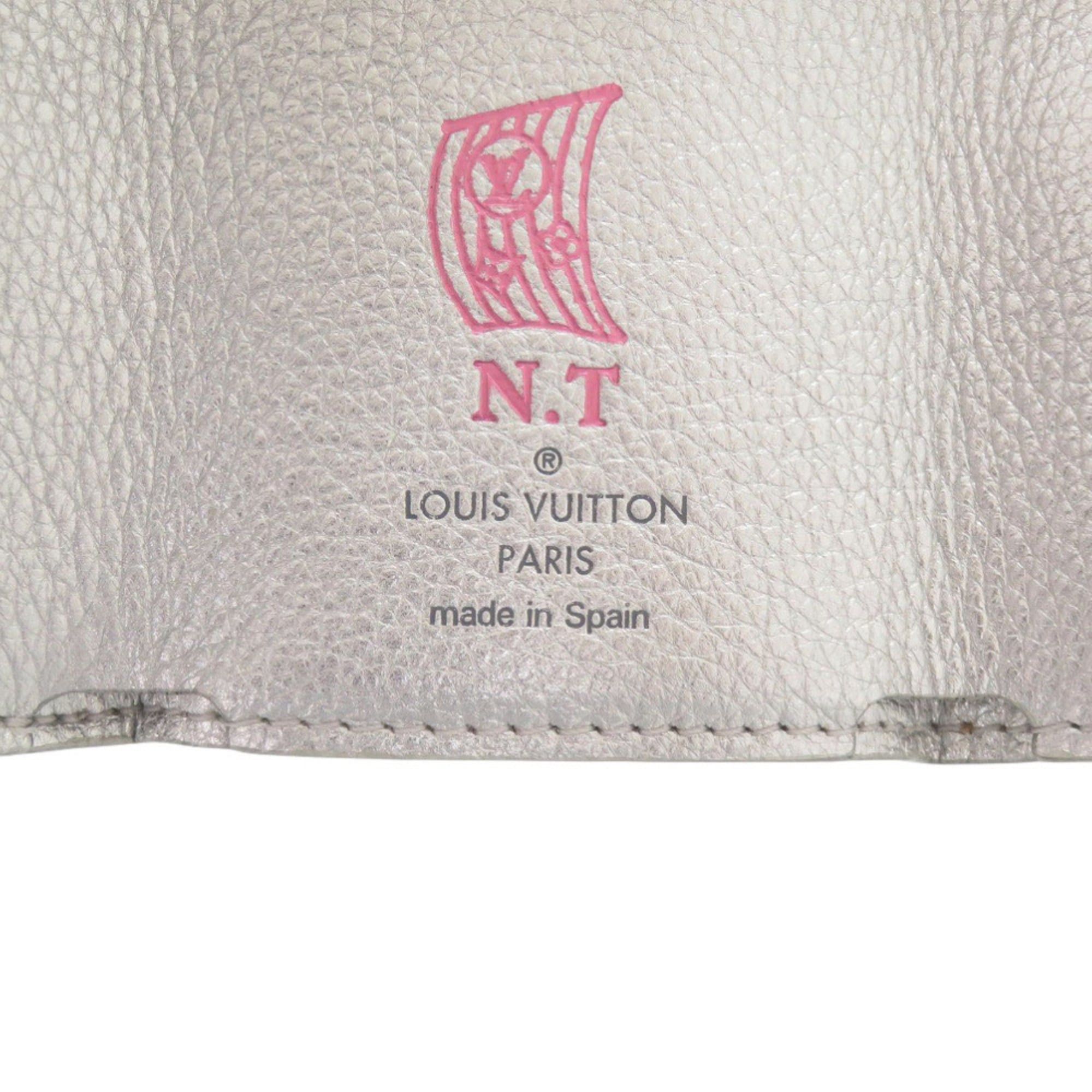 Louis Vuitton Excellent condition Louis Vuitton Portefeuille Rock Mini Leather Silver Tri-fold Wallet LV 1637 Size ONE SIZE - 9 Thumbnail