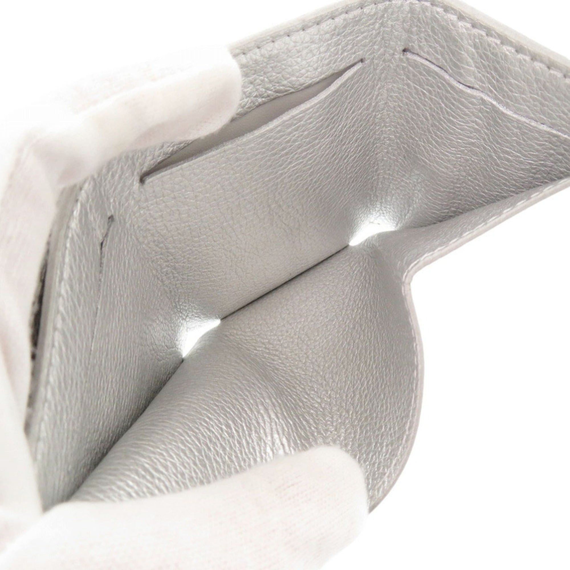 Louis Vuitton Excellent condition Louis Vuitton Portefeuille Rock Mini Leather Silver Tri-fold Wallet LV 1637 Size ONE SIZE - 6 Thumbnail