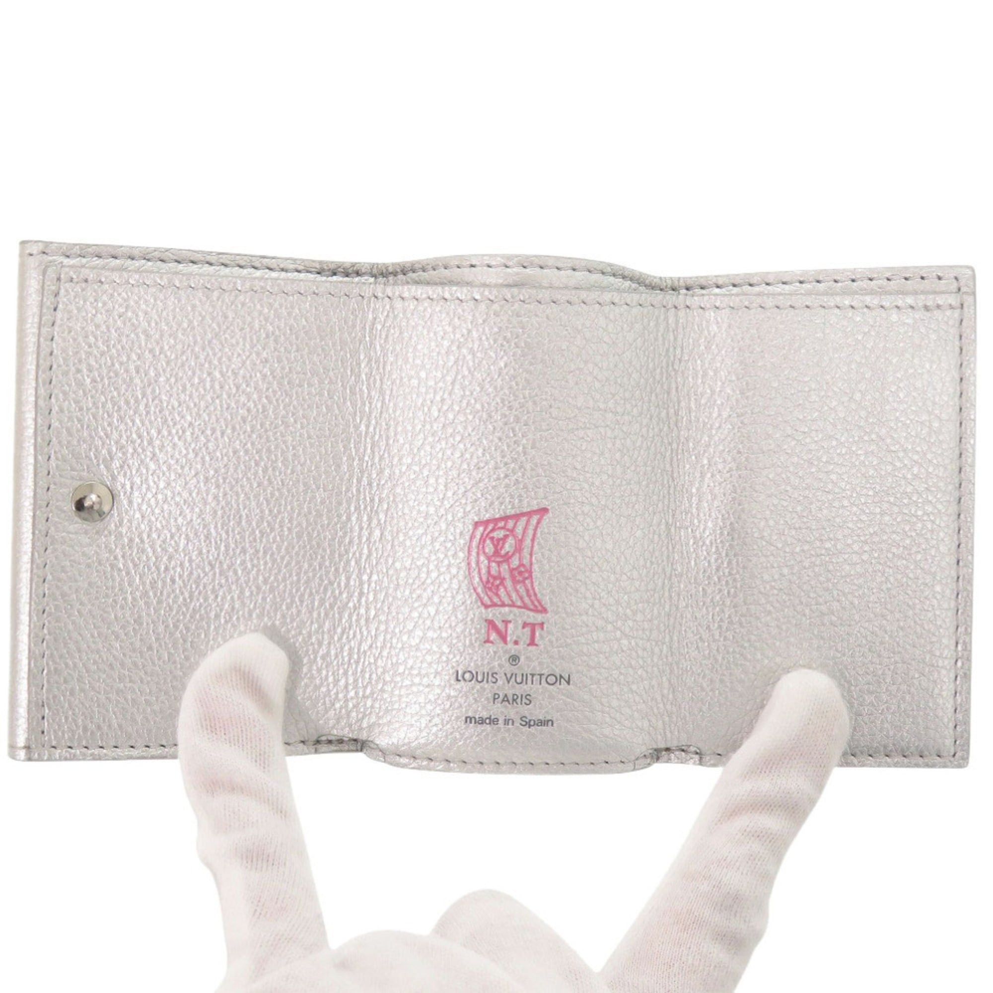Louis Vuitton Excellent condition Louis Vuitton Portefeuille Rock Mini Leather Silver Tri-fold Wallet LV 1637 Size ONE SIZE - 5 Thumbnail