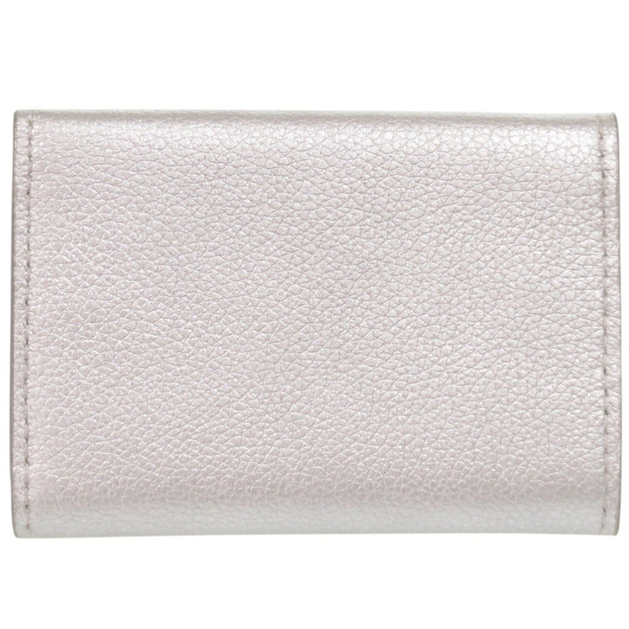 Louis Vuitton Excellent condition Louis Vuitton Portefeuille Rock Mini Leather Silver Tri-fold Wallet LV 1637 Size ONE SIZE - 3 Thumbnail