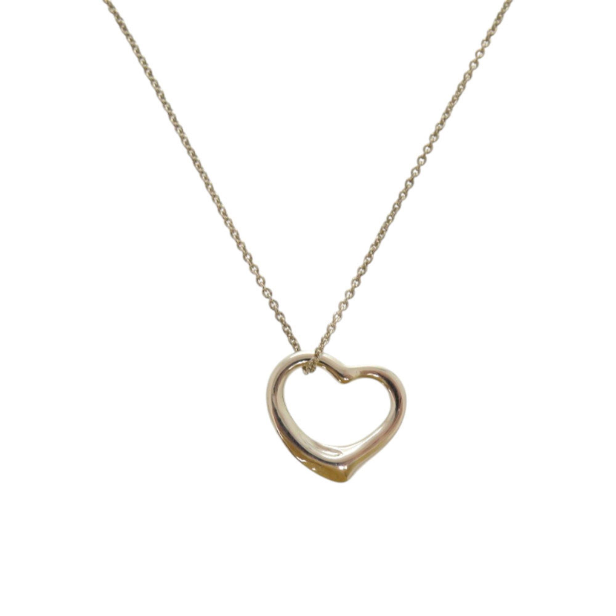 Tiffany & Co. Excellent condition Tiffany Open Heart Elsa Peretti Sterling Silver Necklace 1080 Size ONE SIZE - 2 Thumbnail