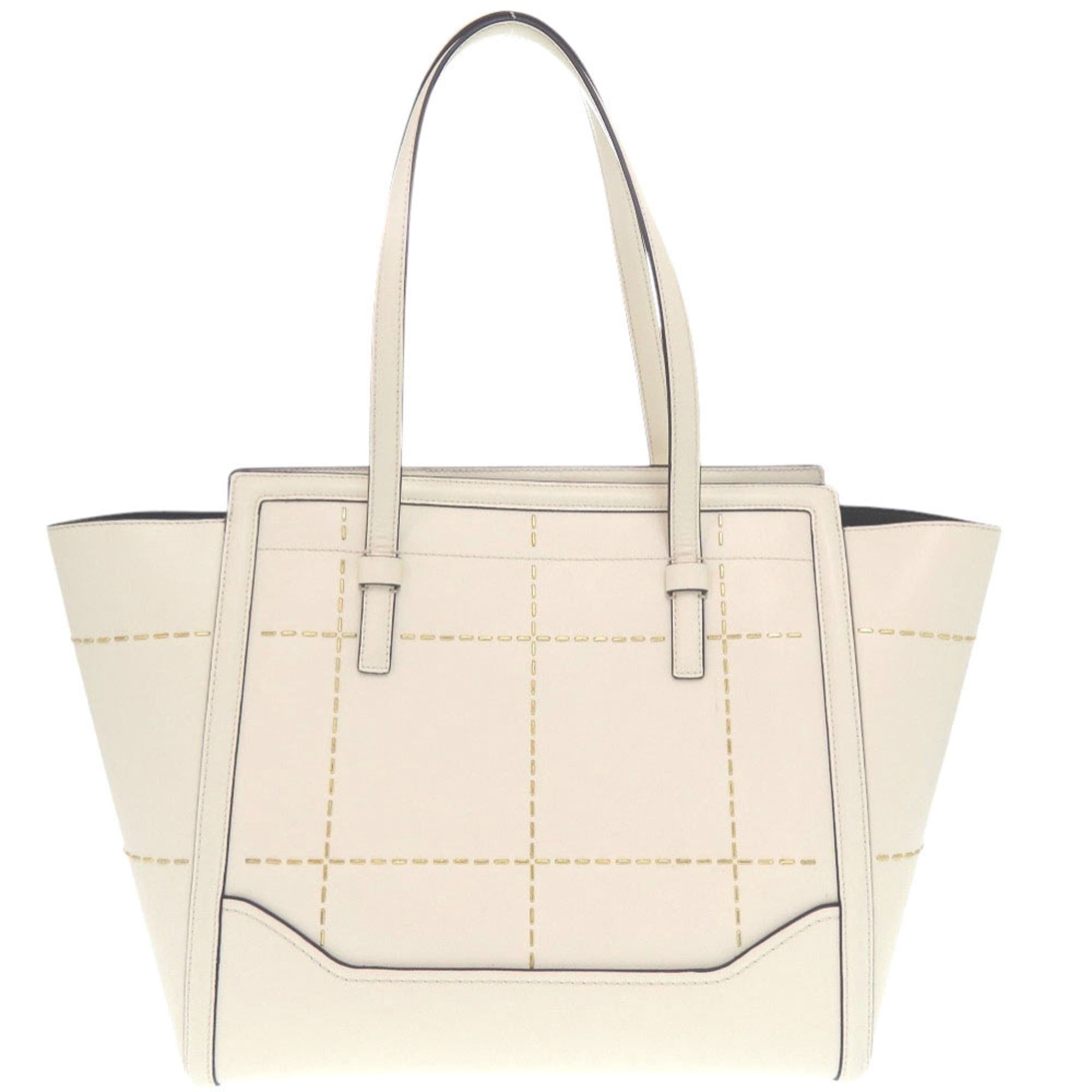 Salvatore Ferragamo Excellent condition Salvatore Ferragamo Amy EZ-21 G661 gold hardware leather white tote bag, one-shoulder 1544 Size ONE SIZE - 2 Thumbnail