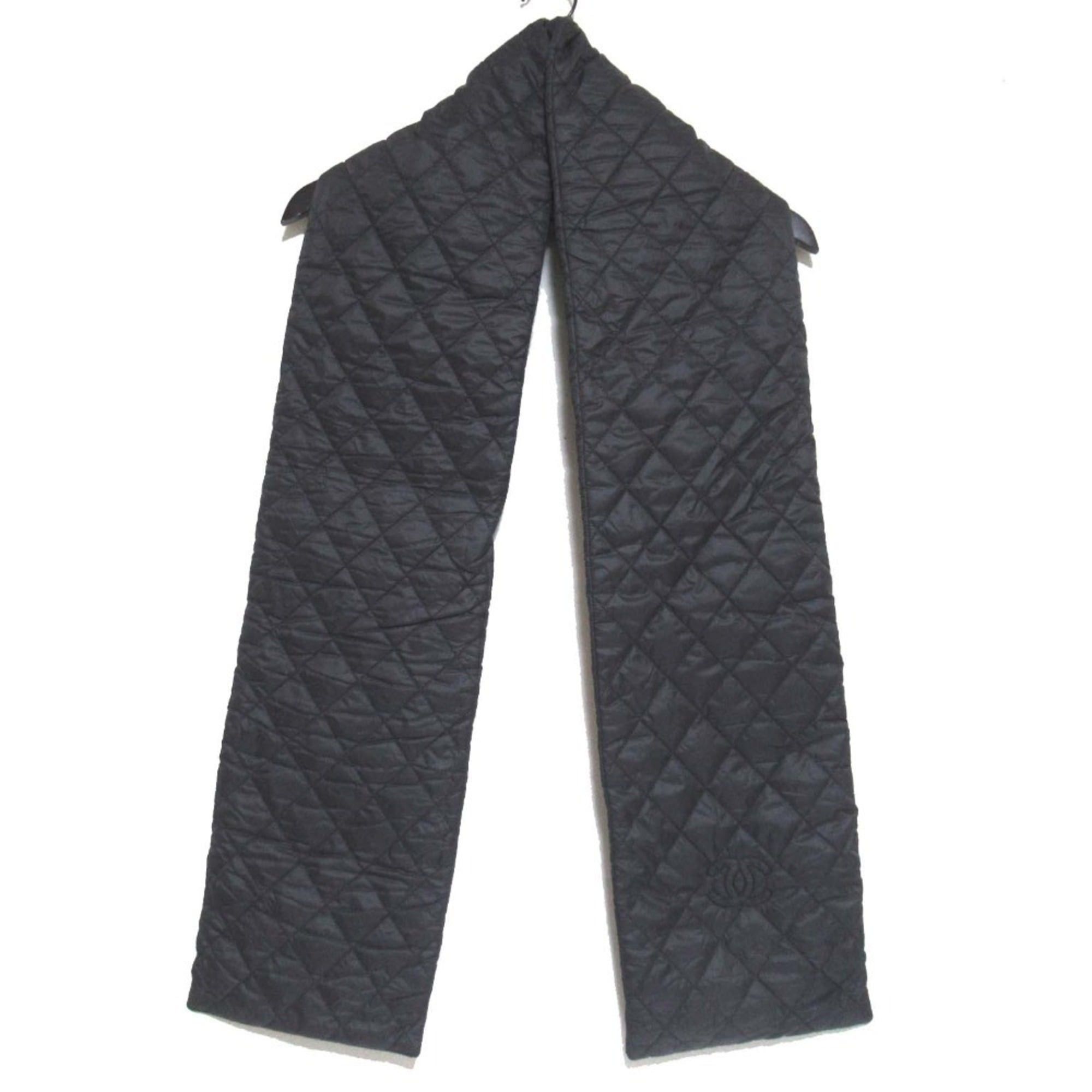 Chanel CHANEL Coco Mark Matelasse Quilted Padded Scarf in Black for Men and Women Size ONE SIZE - 2 Thumbnail
