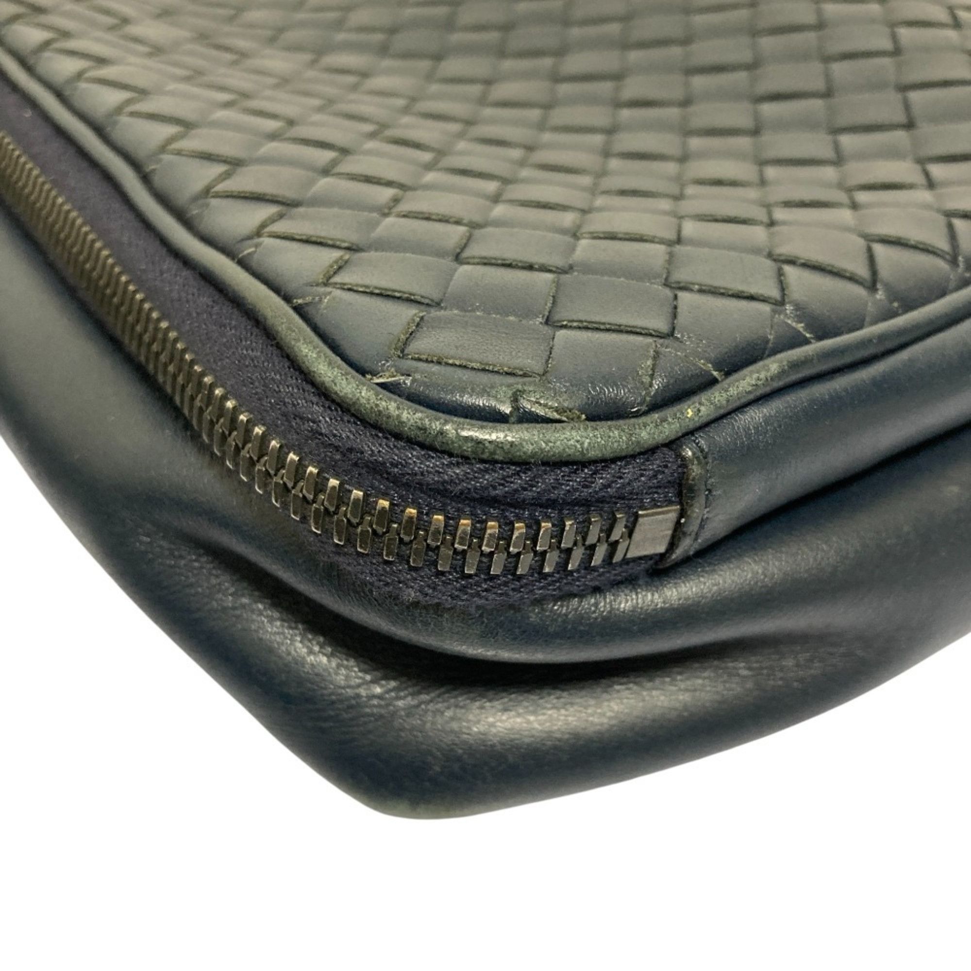Bottega Veneta BOTTEGA VENETA Intrecciato Leather Shoulder Bag/Messenger Bag 410667 Navy for Men and Women Size ONE SIZE - 19 Thumbnail
