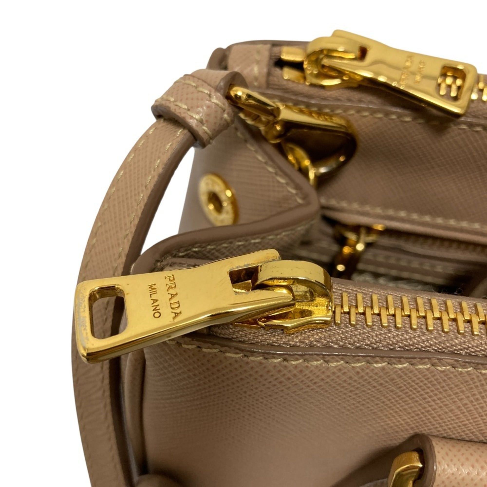 Prada PRADA Galleria Saffiano Leather Small Bag, 2-Way Shoulder 1BA896, Light Pink, CIPRIA, Women's Size ONE SIZE - 16 Thumbnail