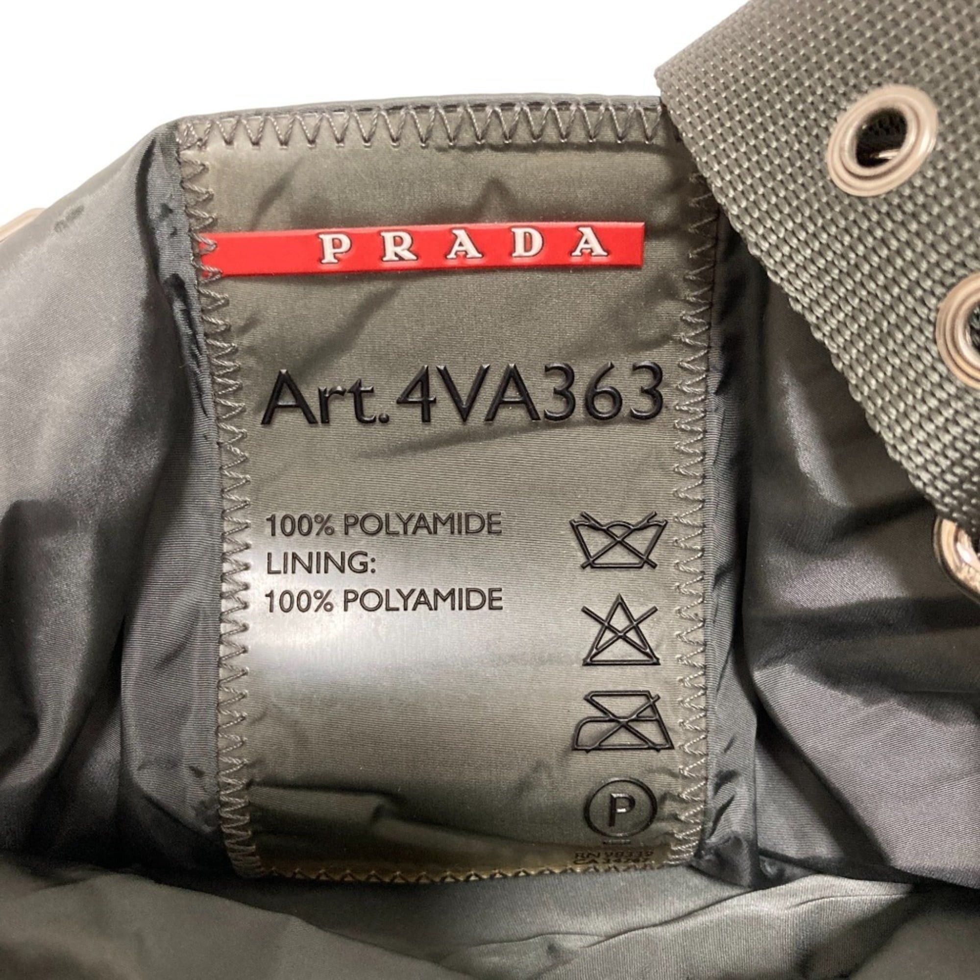 Prada PRADA SPORT Prada Sport Nylon Tote Bag 4VA363 Black for Men and Women Size ONE SIZE - 9 Thumbnail