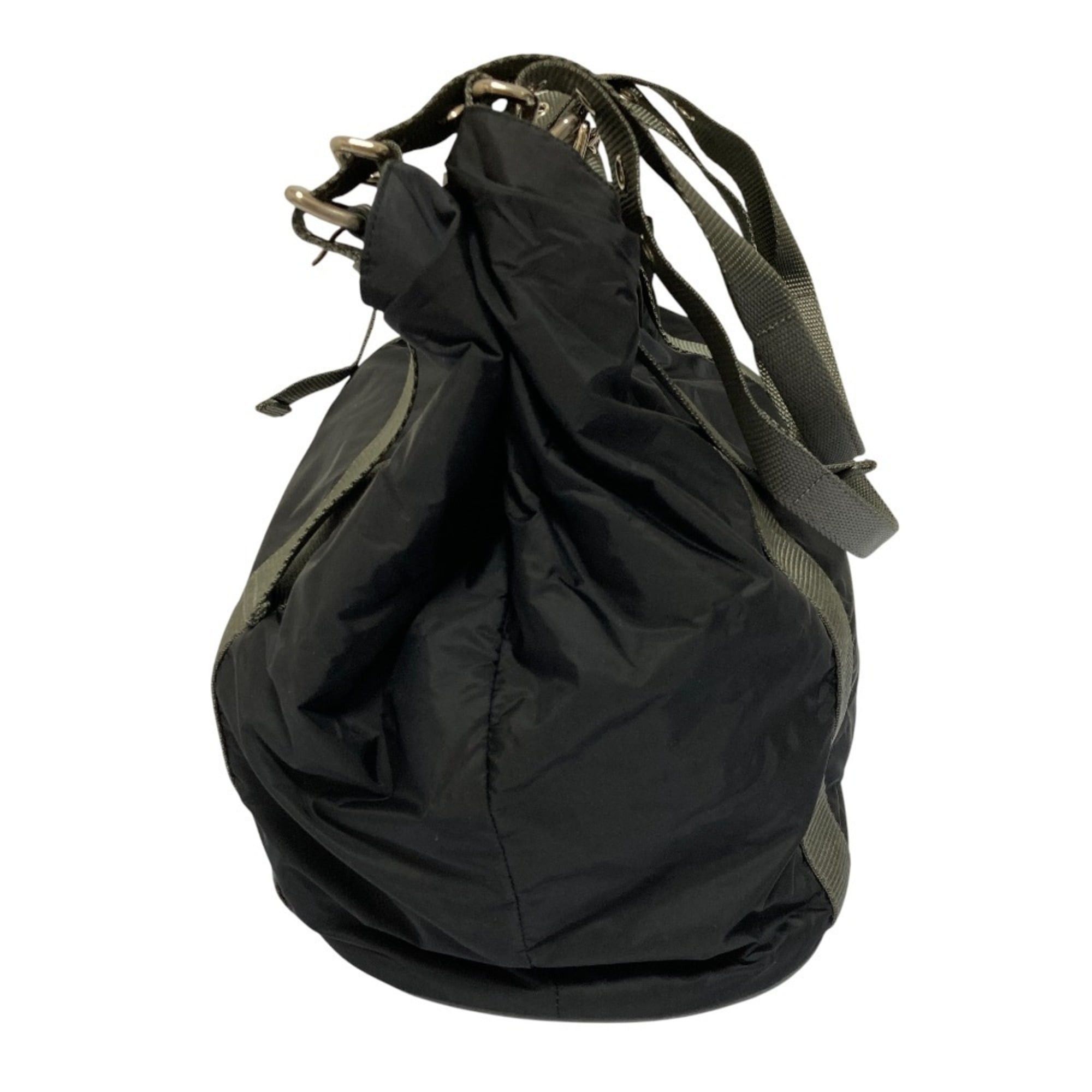 Prada PRADA SPORT Prada Sport Nylon Tote Bag 4VA363 Black for Men and Women Size ONE SIZE - 3 Thumbnail