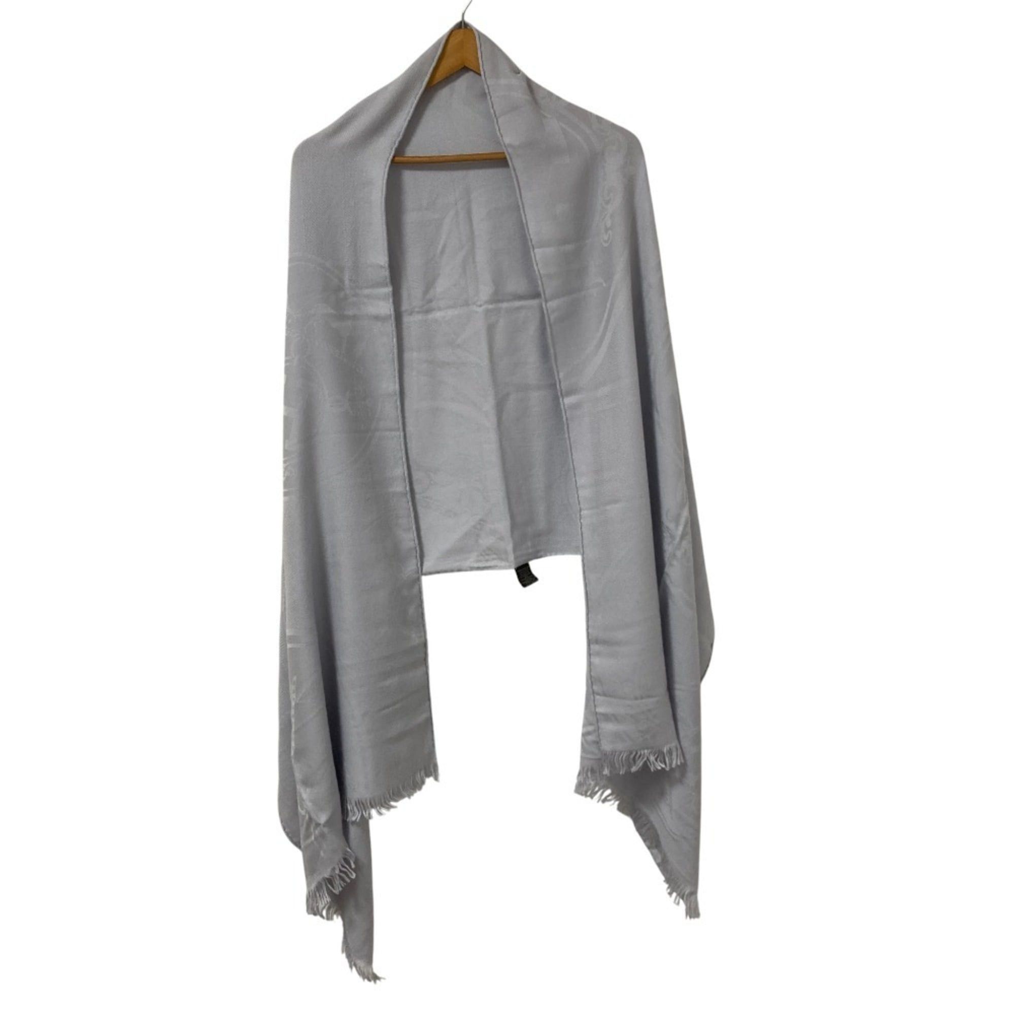 Hermes HERMES New Libris Cashmere and Silk Stole in Green Nuage, Gray, for Men Women Size ONE SIZE - 3 Thumbnail