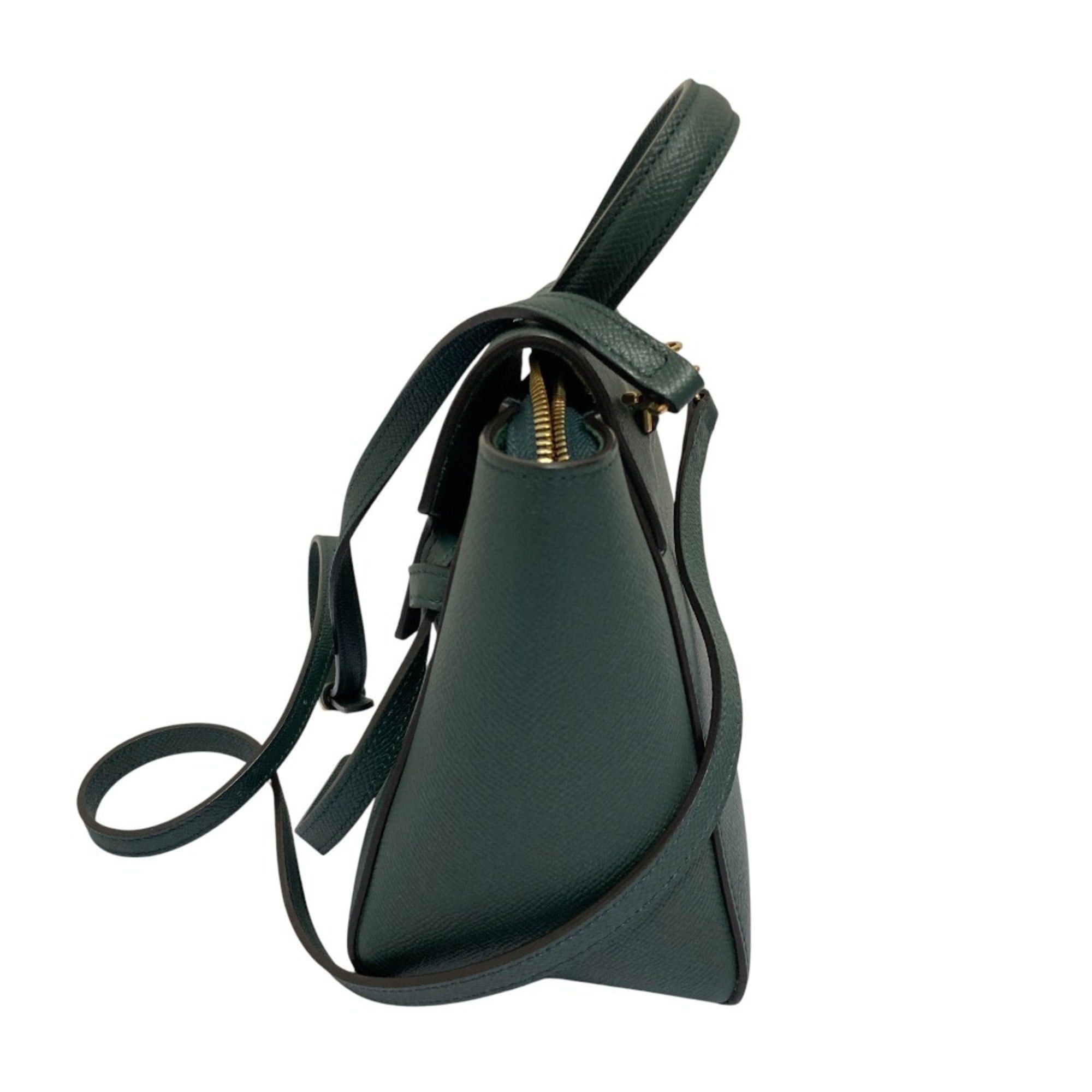 Celine CELINE Nano Belt Bag, 2-Way Shoulder Bag/Handbag, Green, Women's Size ONE SIZE - 3 Thumbnail