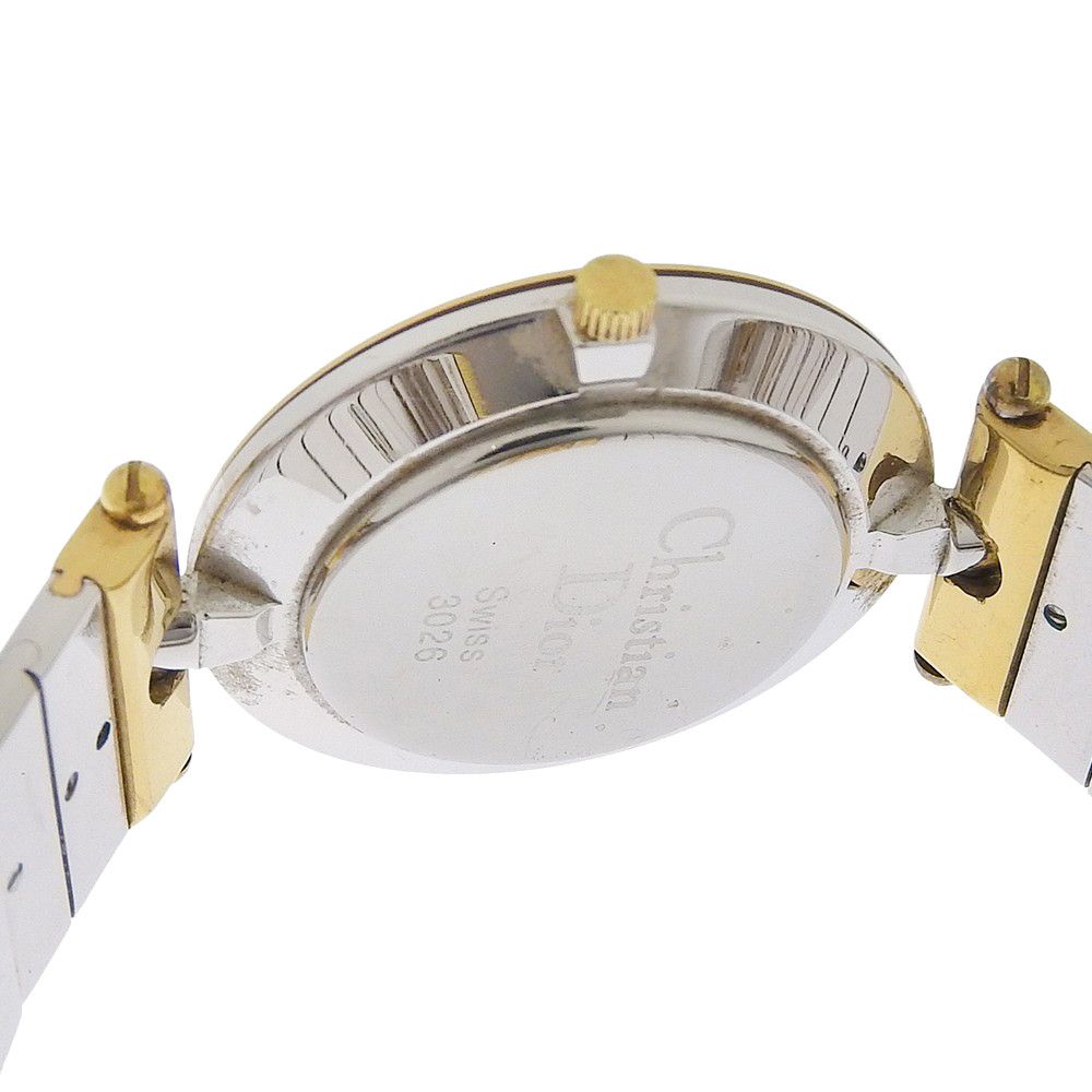 Dior Dior Christian Dior Stainless Steel Gold Plated Watch Metal Quartz 3026 DUTY FREE for USA Size ONE SIZE - 6 Thumbnail