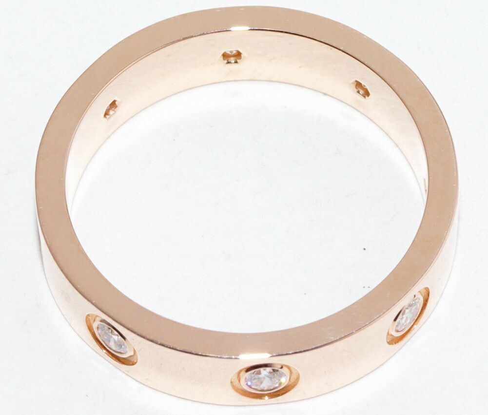 Cartier Cartier Cartier Love Ring Au750 Diamond Ring Size 7 Precious Metal Ring B40508 DUTY FREE for USA Size ONE SIZE - 4 Thumbnail