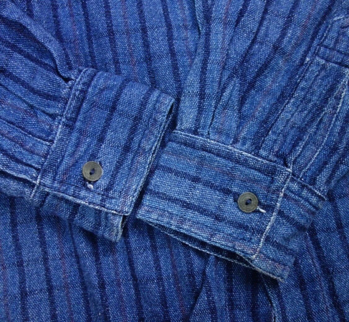 KOJIMA GENES Gaijin Made Blue Dyed Shirt Size US M / EU 48-50 / 2 - 3 Thumbnail