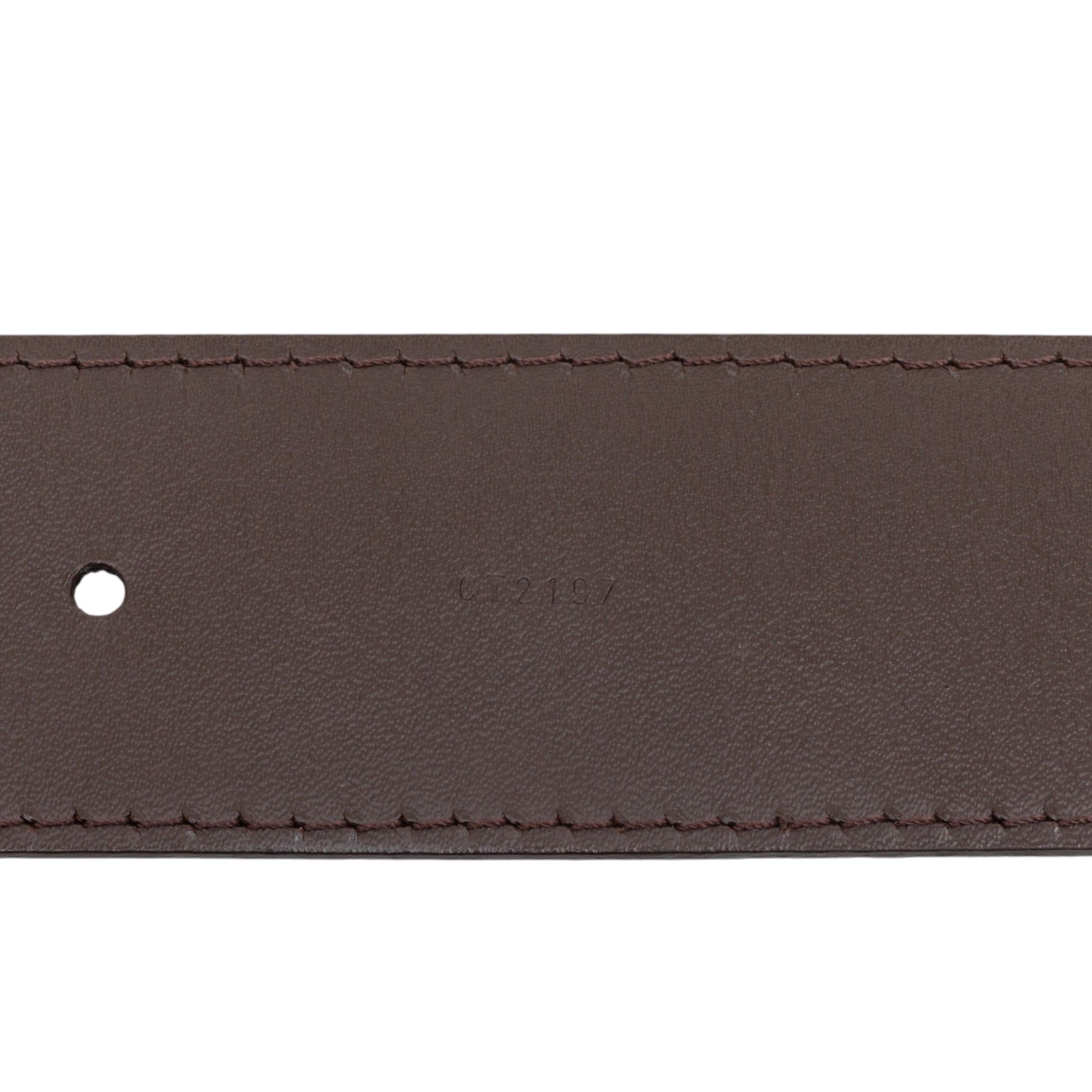 Louis Vuitton Louis Vuitton Damier Ebene Initiales Belt Size ONE SIZE - 6 Thumbnail