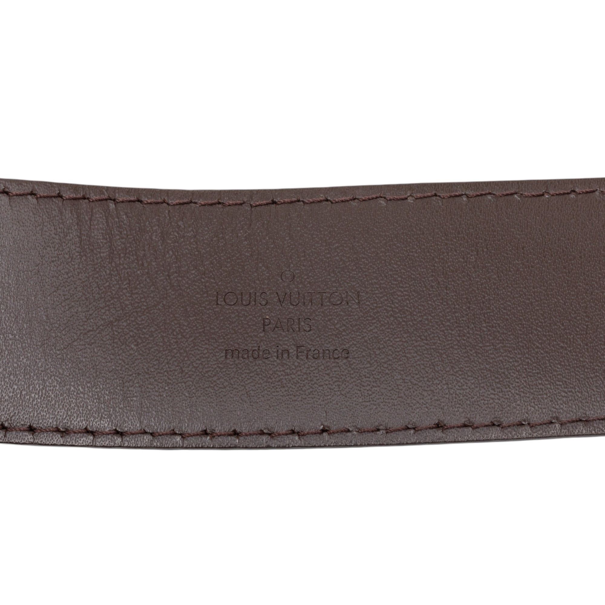 Louis Vuitton Louis Vuitton Damier Ebene Initiales Belt Size ONE SIZE - 5 Thumbnail
