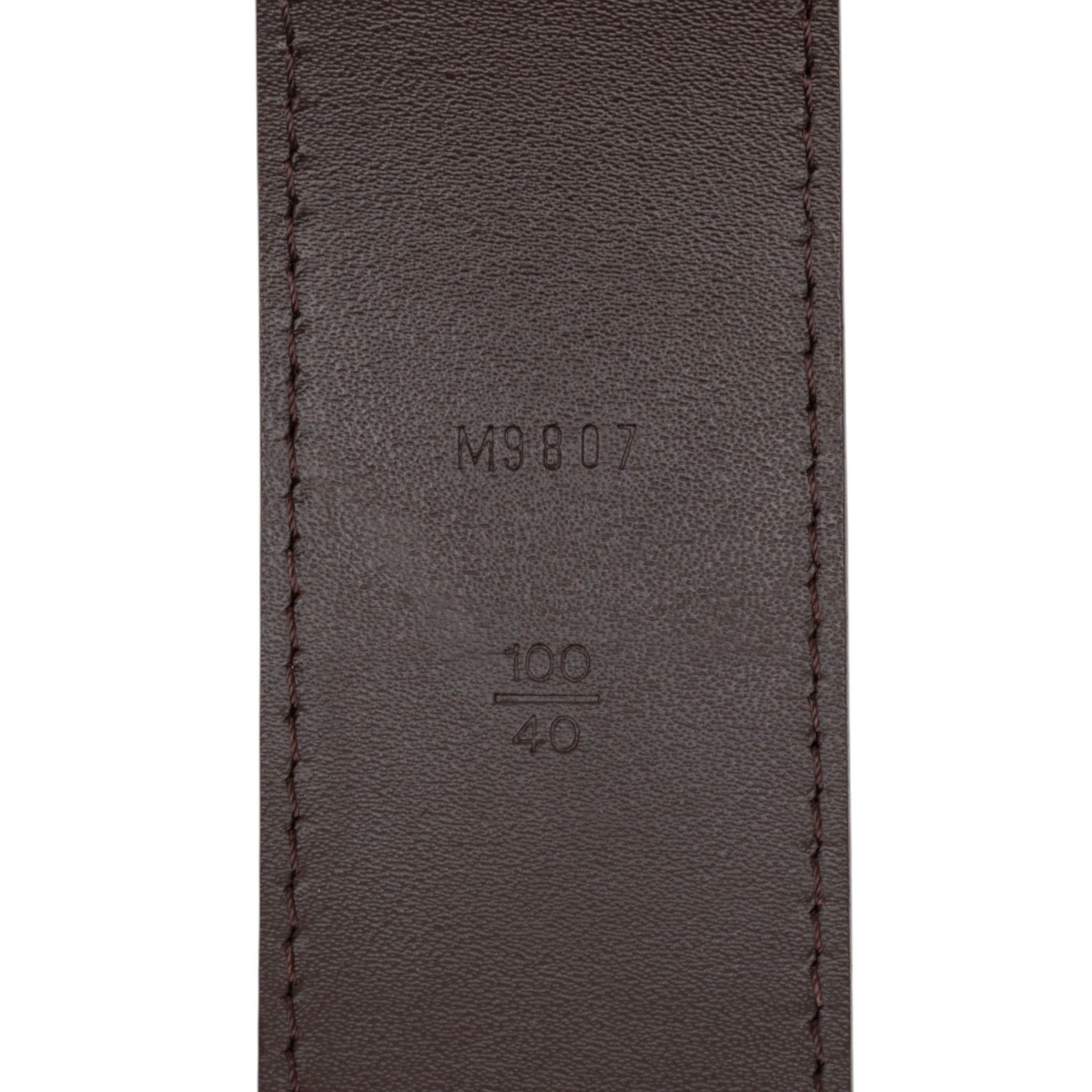 Louis Vuitton Louis Vuitton Damier Ebene Initiales Belt Size ONE SIZE - 4 Thumbnail