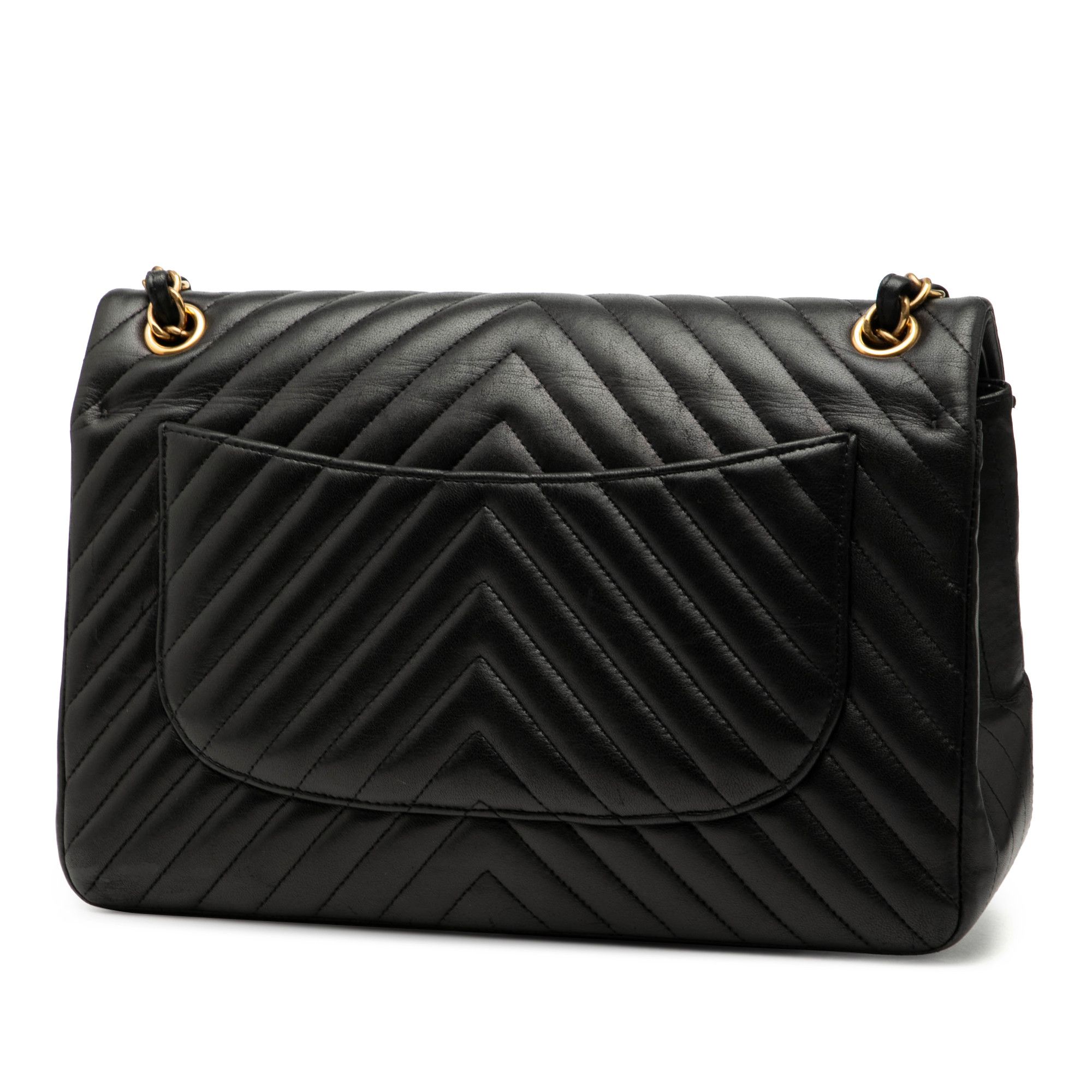 Chanel Chanel Jumbo Classic Chevron Lambskin Double Flap Size ONE SIZE - 2 Thumbnail