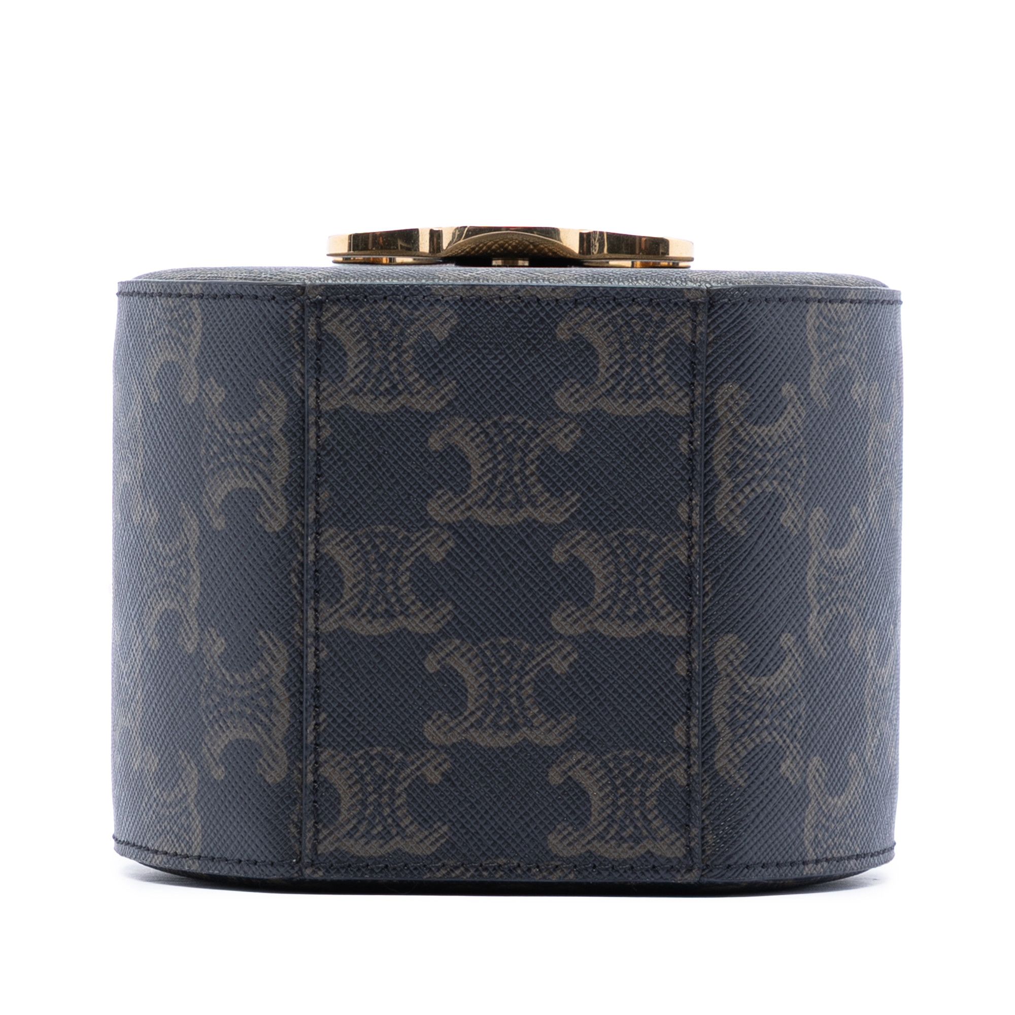 Celine Celine Triomphe Coated Canvas Round Box Handbag Size ONE SIZE - 3 Thumbnail