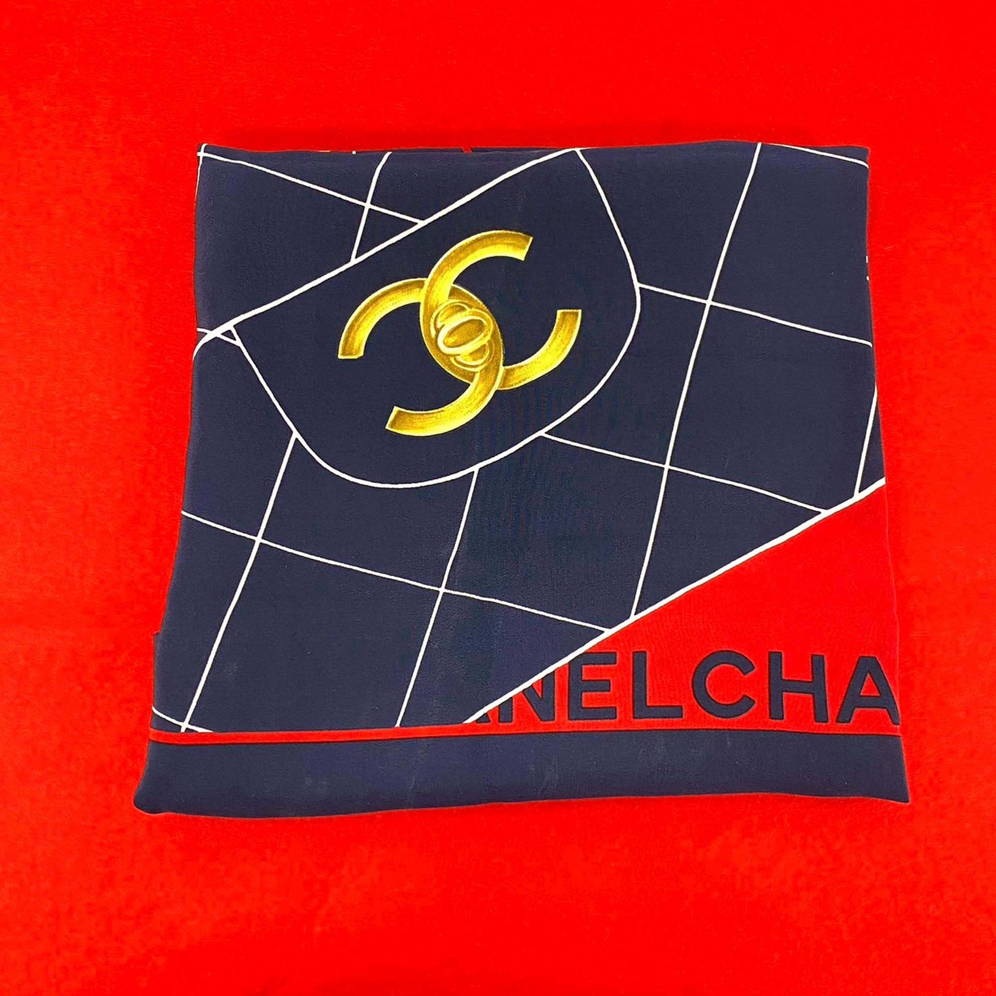 Chanel Chanel Classic Flap Silk Scarf Size ONE SIZE - 6 Thumbnail