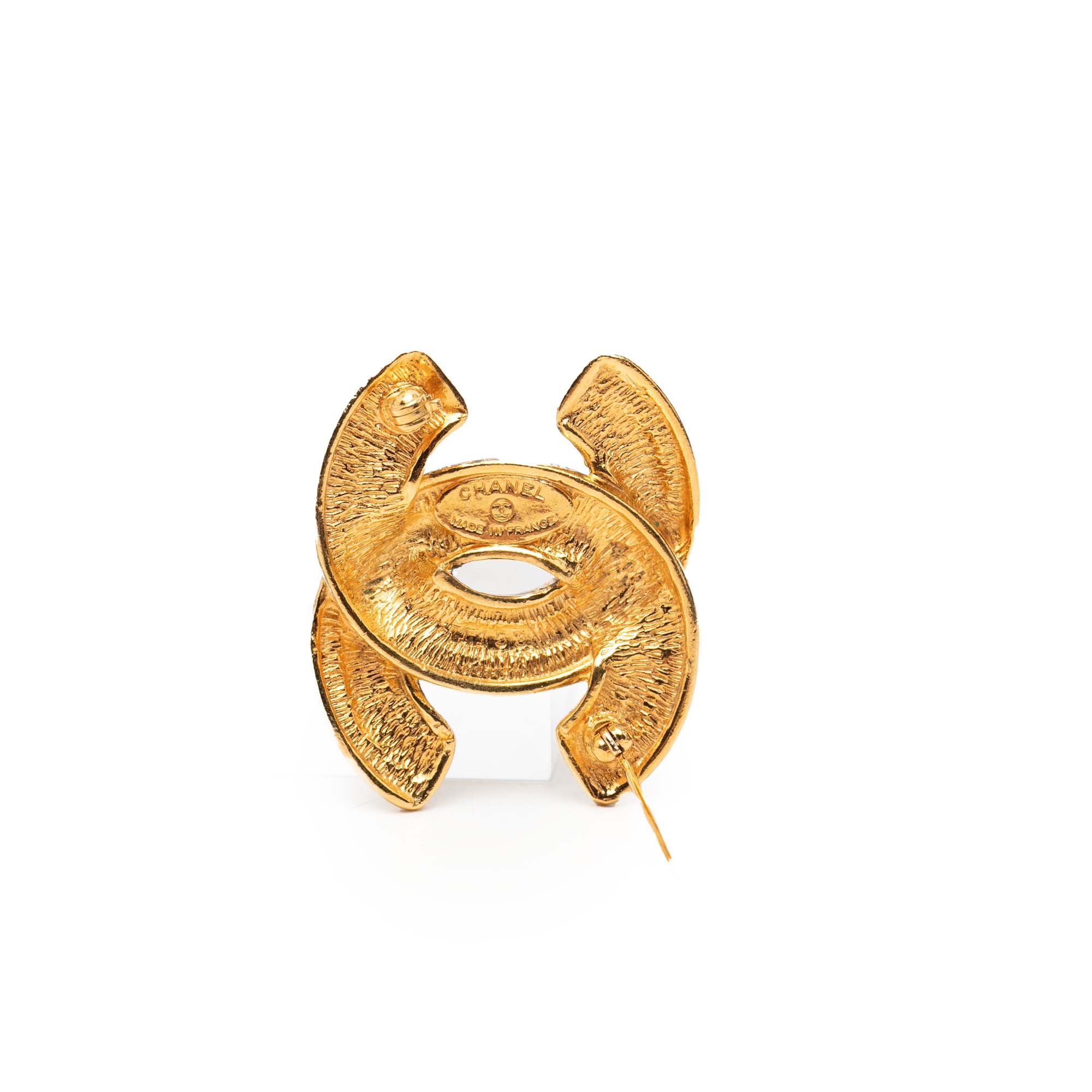 Chanel Chanel CC Quilted Gold Plated Brooch Size ONE SIZE - 3 Thumbnail