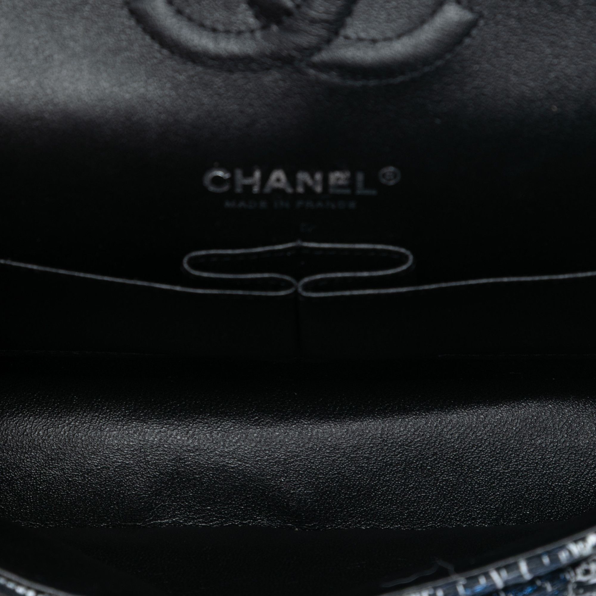 Chanel Chanel Medium Classic Tweed and Silicone Double Flap Size ONE SIZE - 4 Thumbnail
