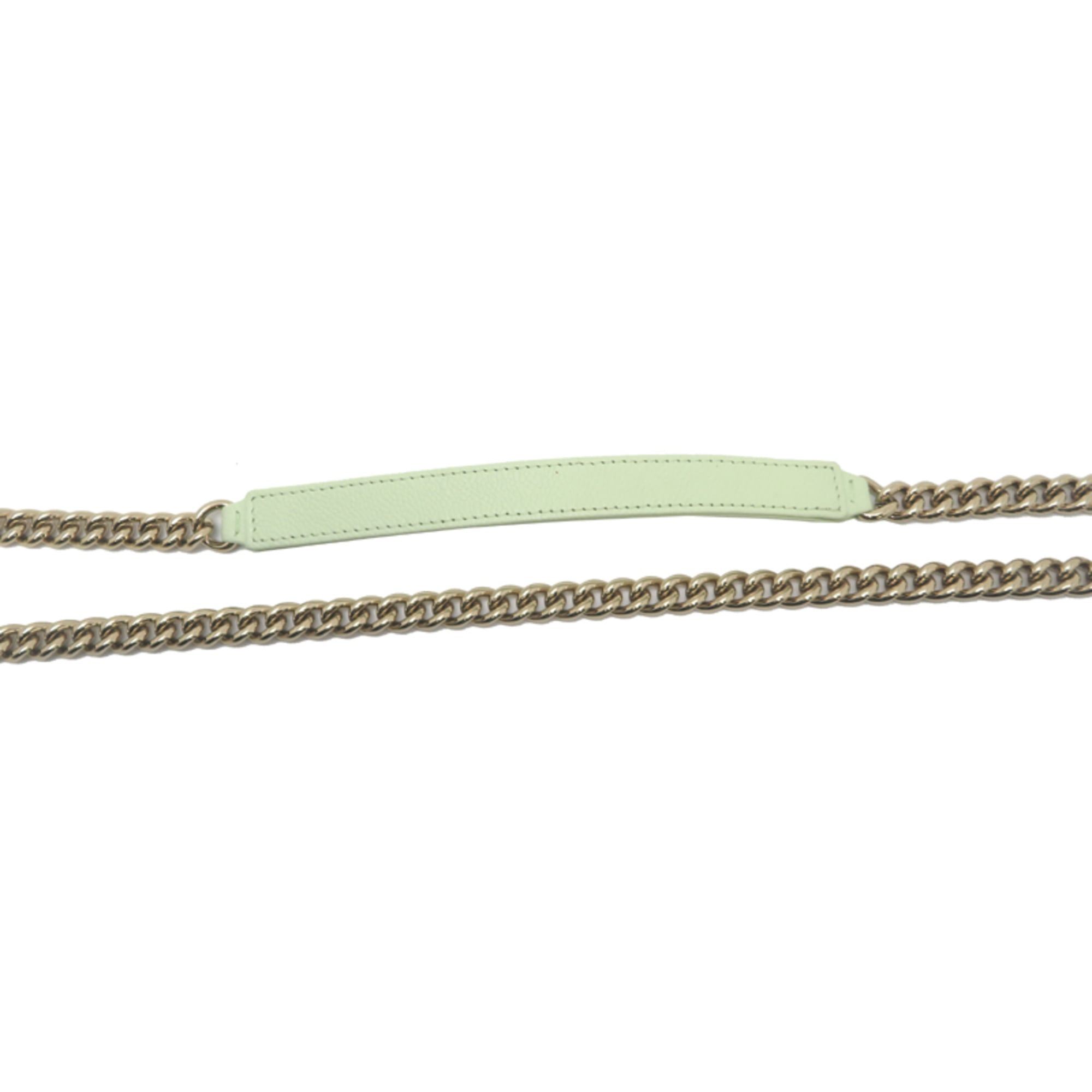 Chanel Chanel Boy V-Stitch Chain Wallet Women's Shoulder Bag AP1117 Caviar Leather Mint Green Size ONE SIZE - 5 Thumbnail