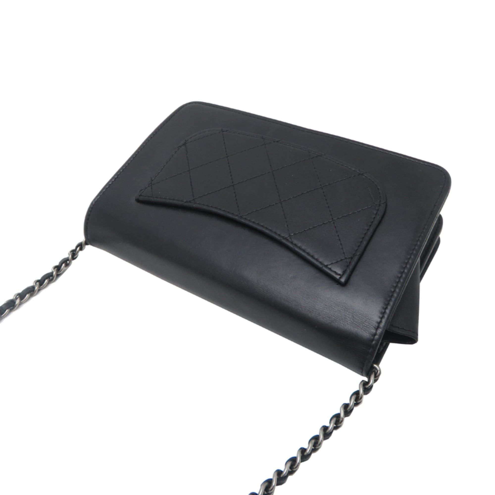 Chanel Chanel Chain Wallet Women's Shoulder Bag AP1437 Lamb Black Size ONE SIZE - 4 Thumbnail