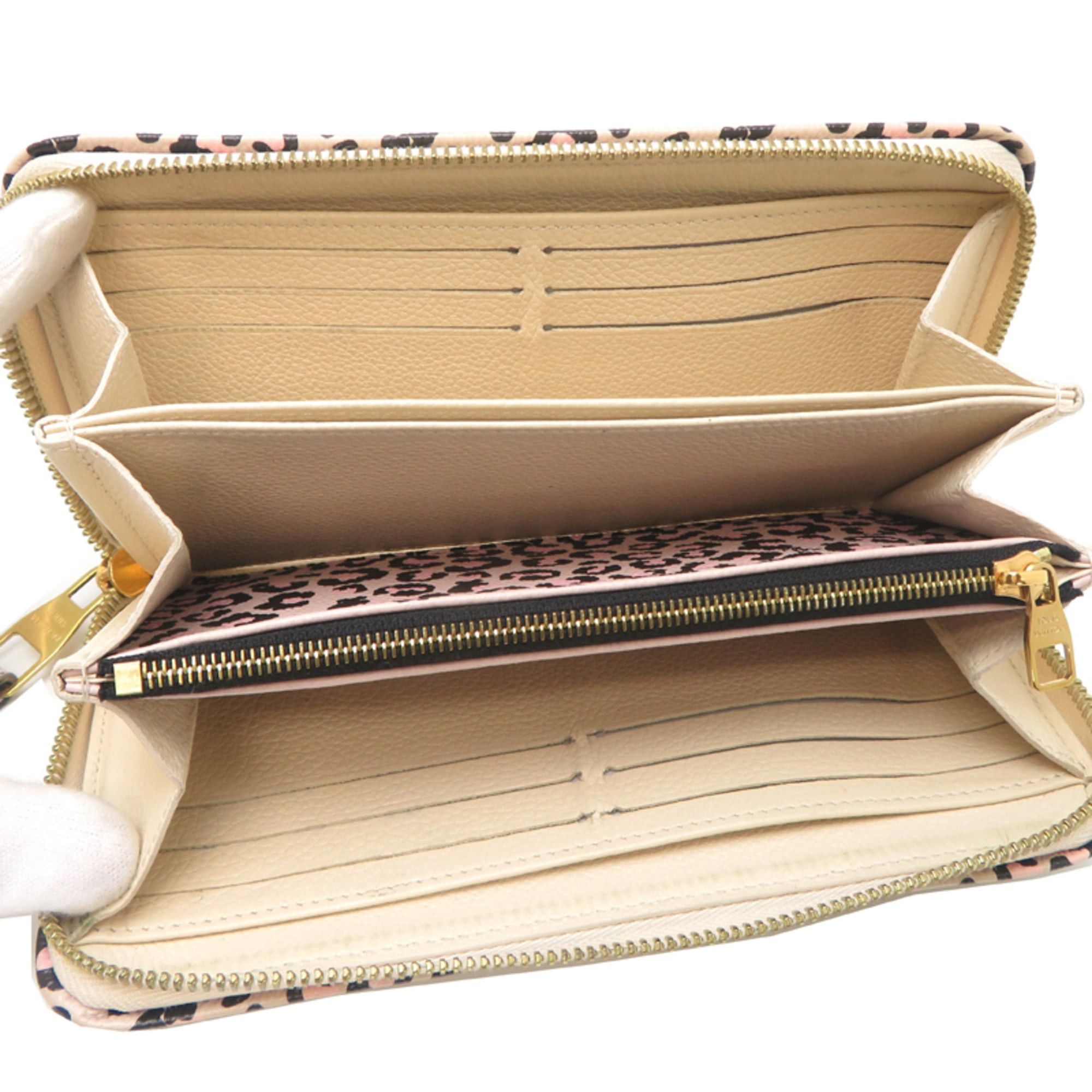 Louis Vuitton Louis Vuitton Wild at Heart Zippy Wallet Women's Long M80685 (Discontinued) Monogram Empreinte Crème (Beige) Size ONE SIZE - 5 Thumbnail