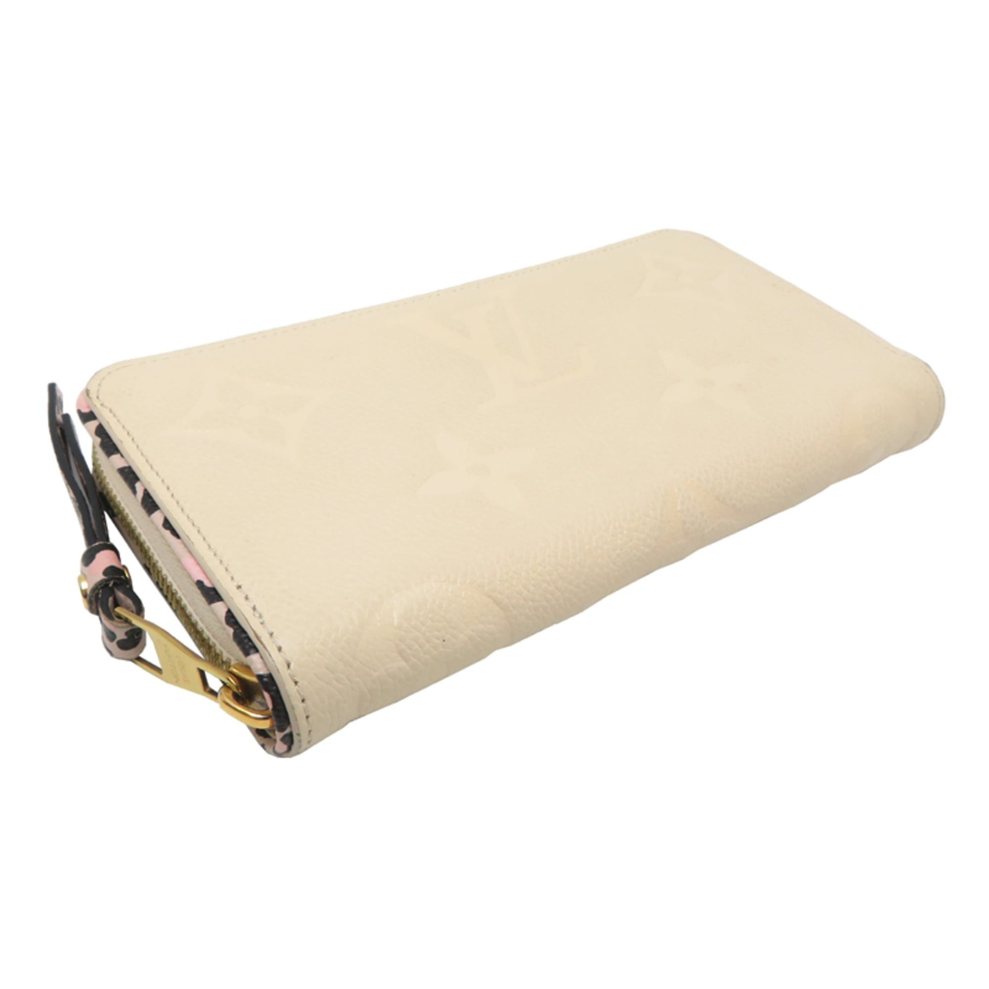 Louis Vuitton Louis Vuitton Wild at Heart Zippy Wallet Women's Long M80685 (Discontinued) Monogram Empreinte Crème (Beige) Size ONE SIZE - 3 Thumbnail