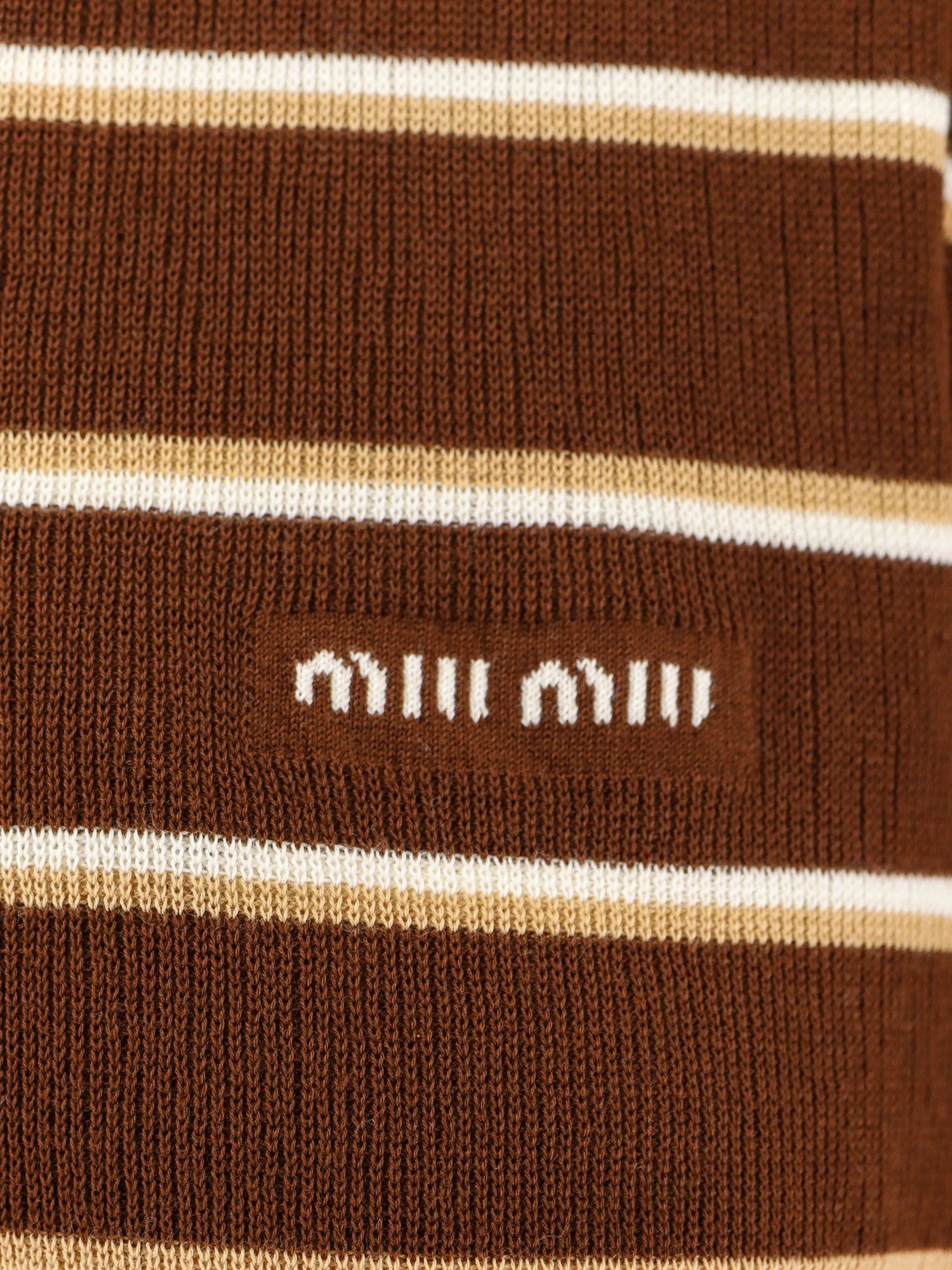 Miu Miu Miu Miu Striped cotton polo shirt Tag Size IT 40 Women - USA Tariffs Included Size S / US 4 / IT 40 - 3 Thumbnail