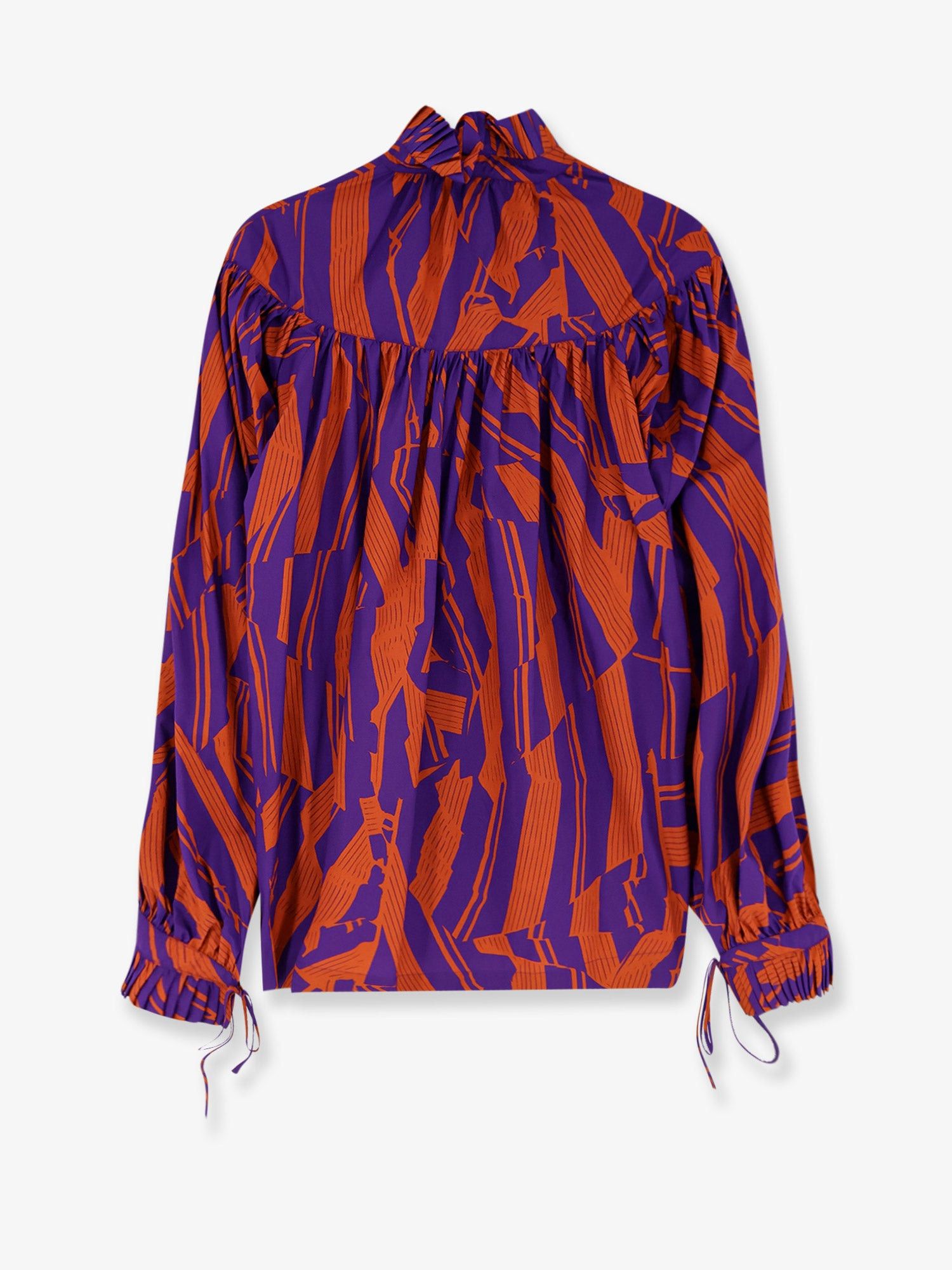 Dries Van Noten Dries Van Noten Catya cotton shirt with Crushed Stripe print Tag Size M Women - USA Tariffs Included Size M / US 6-8 / IT 42-44 - 4 Thumbnail