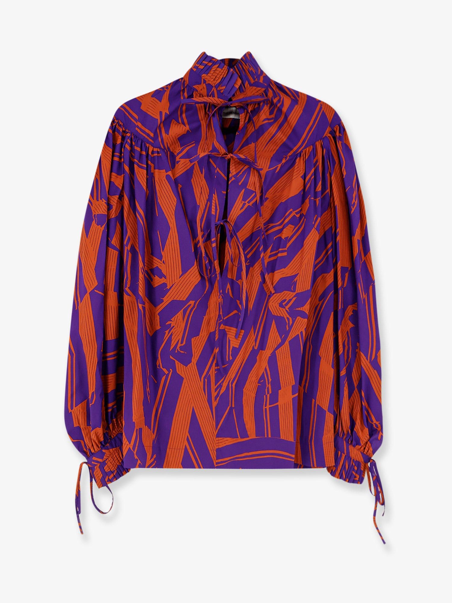 Dries Van Noten Dries Van Noten Catya cotton shirt with Crushed Stripe print Tag Size M Women - USA Tariffs Included Size M / US 6-8 / IT 42-44 - 3 Thumbnail