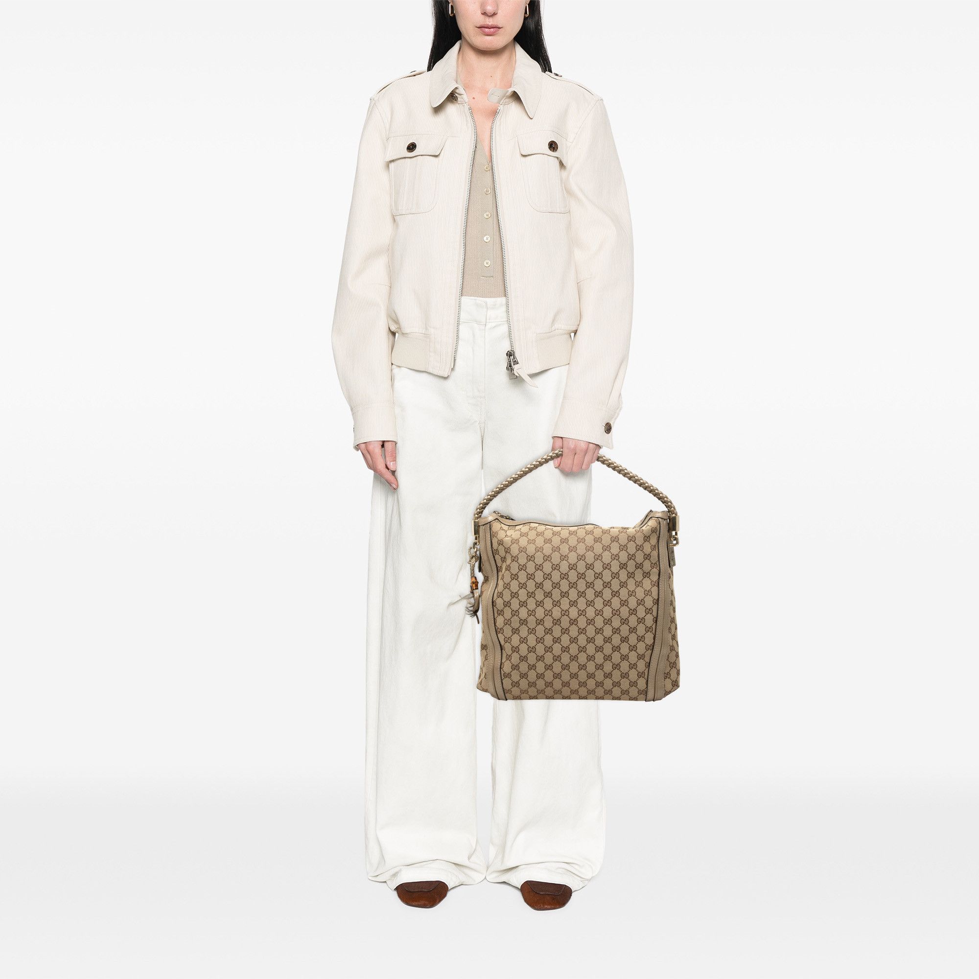 Gucci Gucci Large GG Canvas Bella Shoulder Bag Size ONE SIZE - 7 Thumbnail