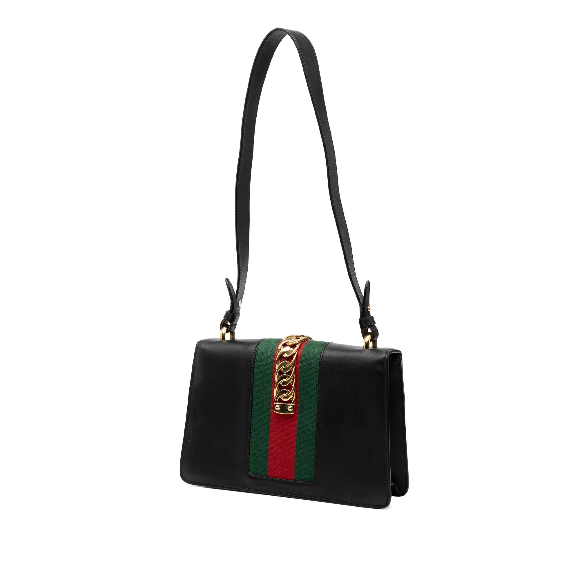 Gucci Gucci Small Leather Sylvie Web Satchel Size ONE SIZE - 2 Thumbnail