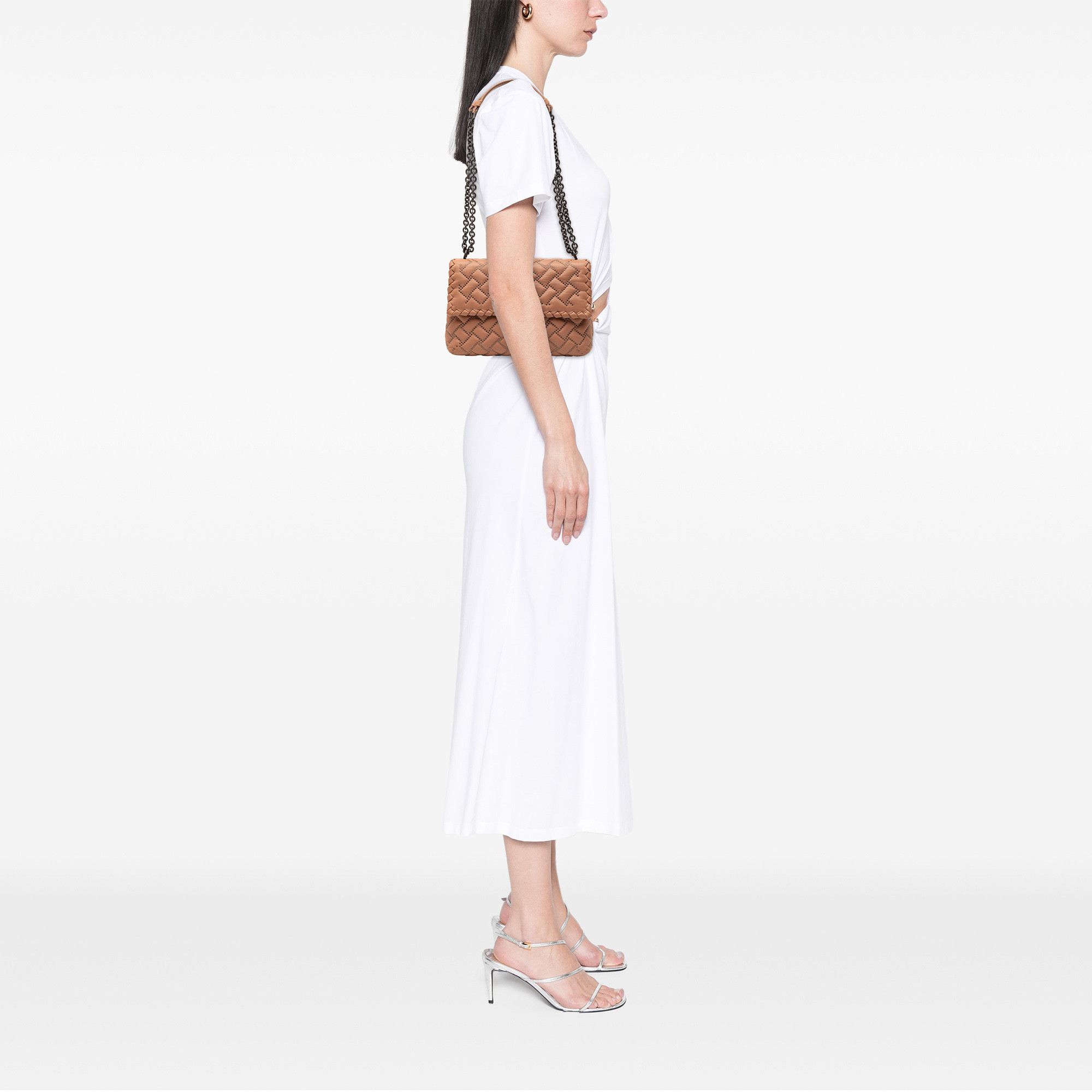 Bottega Veneta Bottega Veneta Small Nappa Intrecciato Studded Olimpia Shoulder Bag Size ONE SIZE - 7 Thumbnail