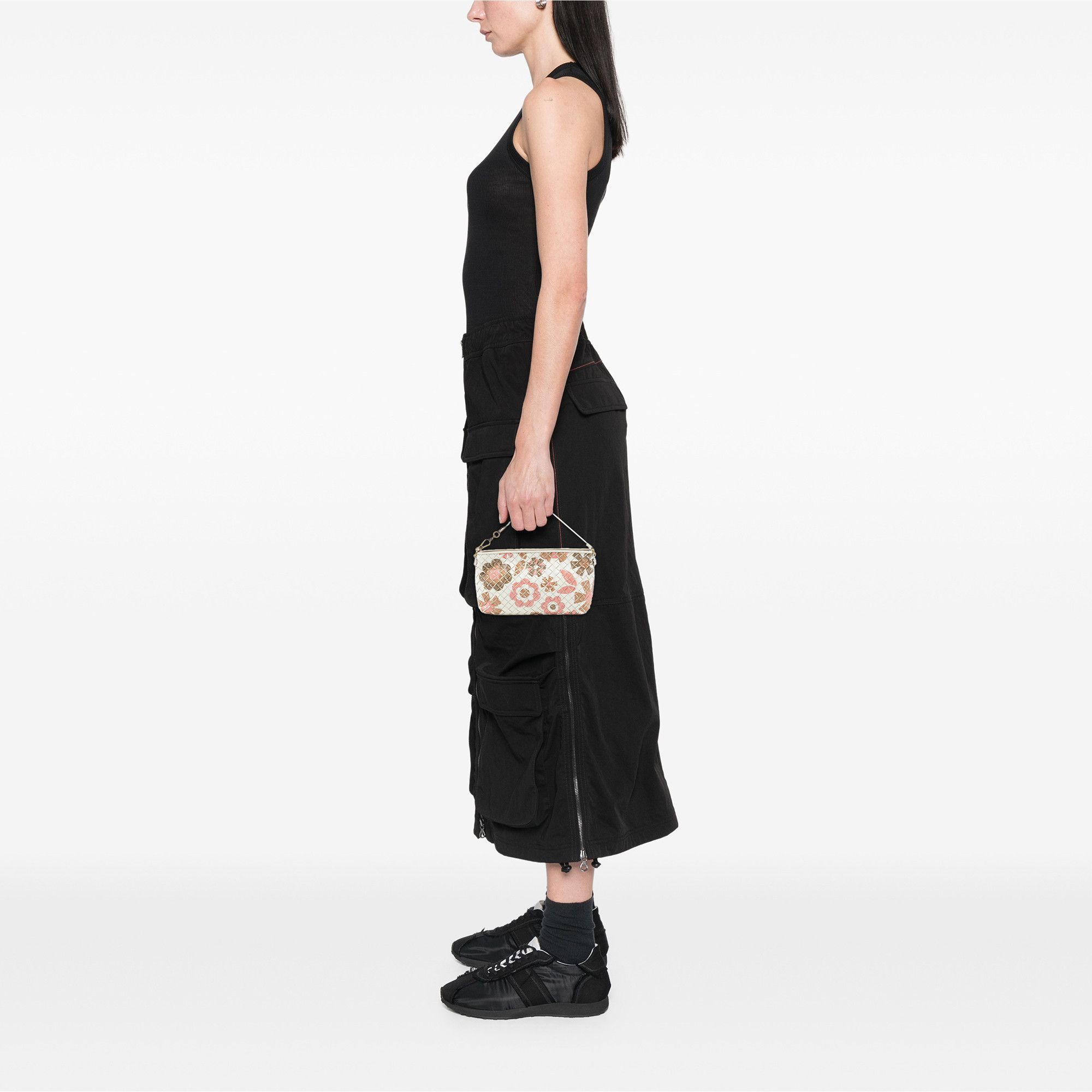 Bottega Veneta Bottega Veneta Nappa Intrecciato Floral Print Handbag Size ONE SIZE - 7 Thumbnail