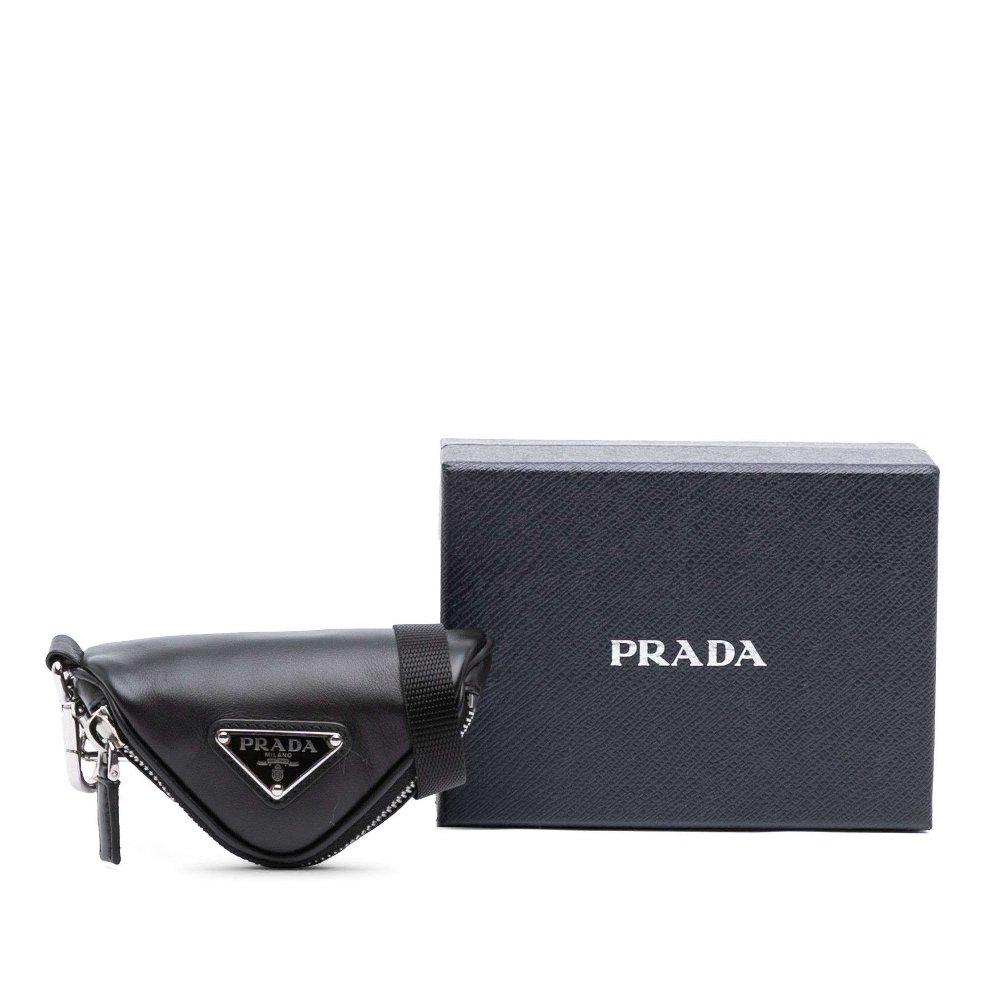 Prada Prada Mini Soft Nappa Triangle Pouch Size ONE SIZE - 10 Thumbnail