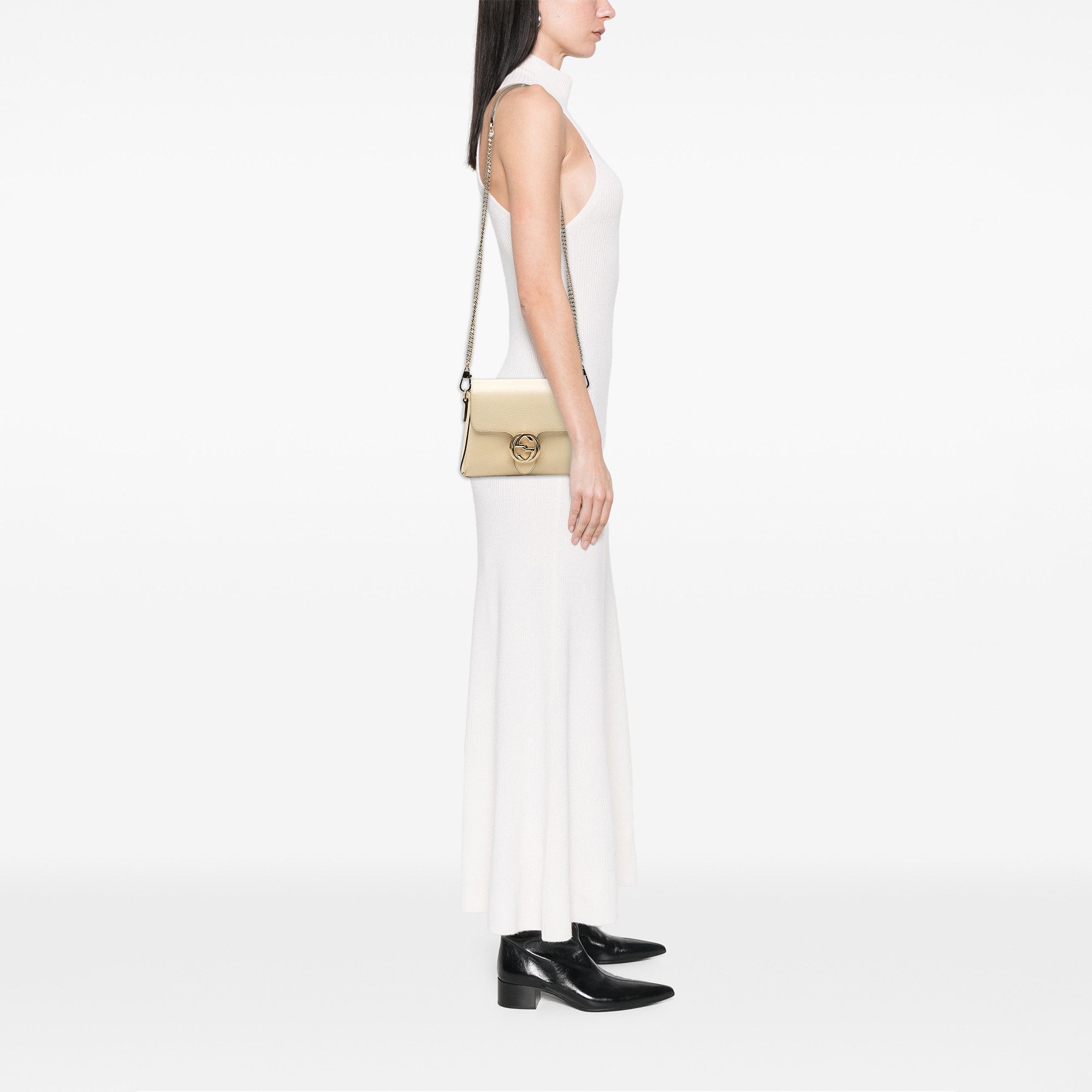 Gucci Gucci Small Dollar Calfskin Interlocking G Crossbody Size ONE SIZE - 7 Thumbnail