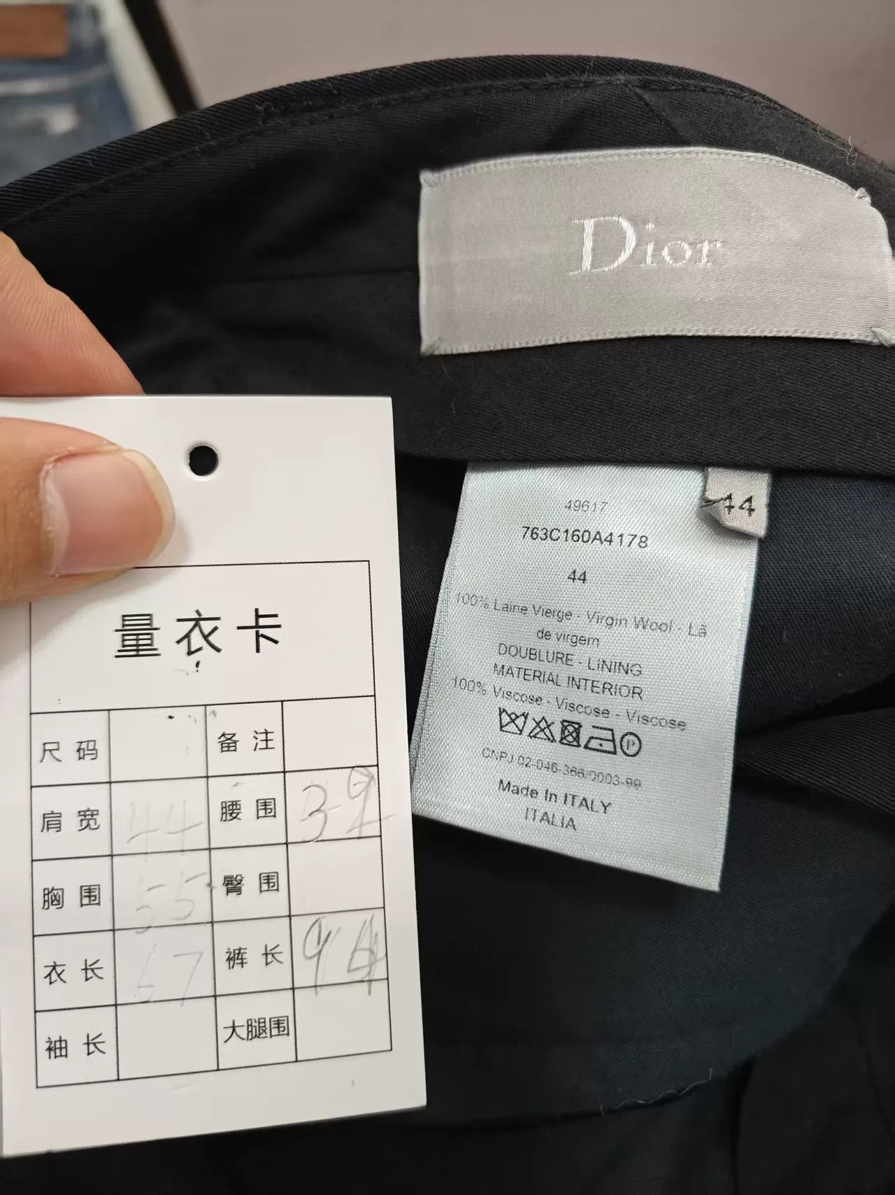 Dior Dior Wool Long Pants Authentic 98% New Size US 30 / EU 46 - 4 Thumbnail
