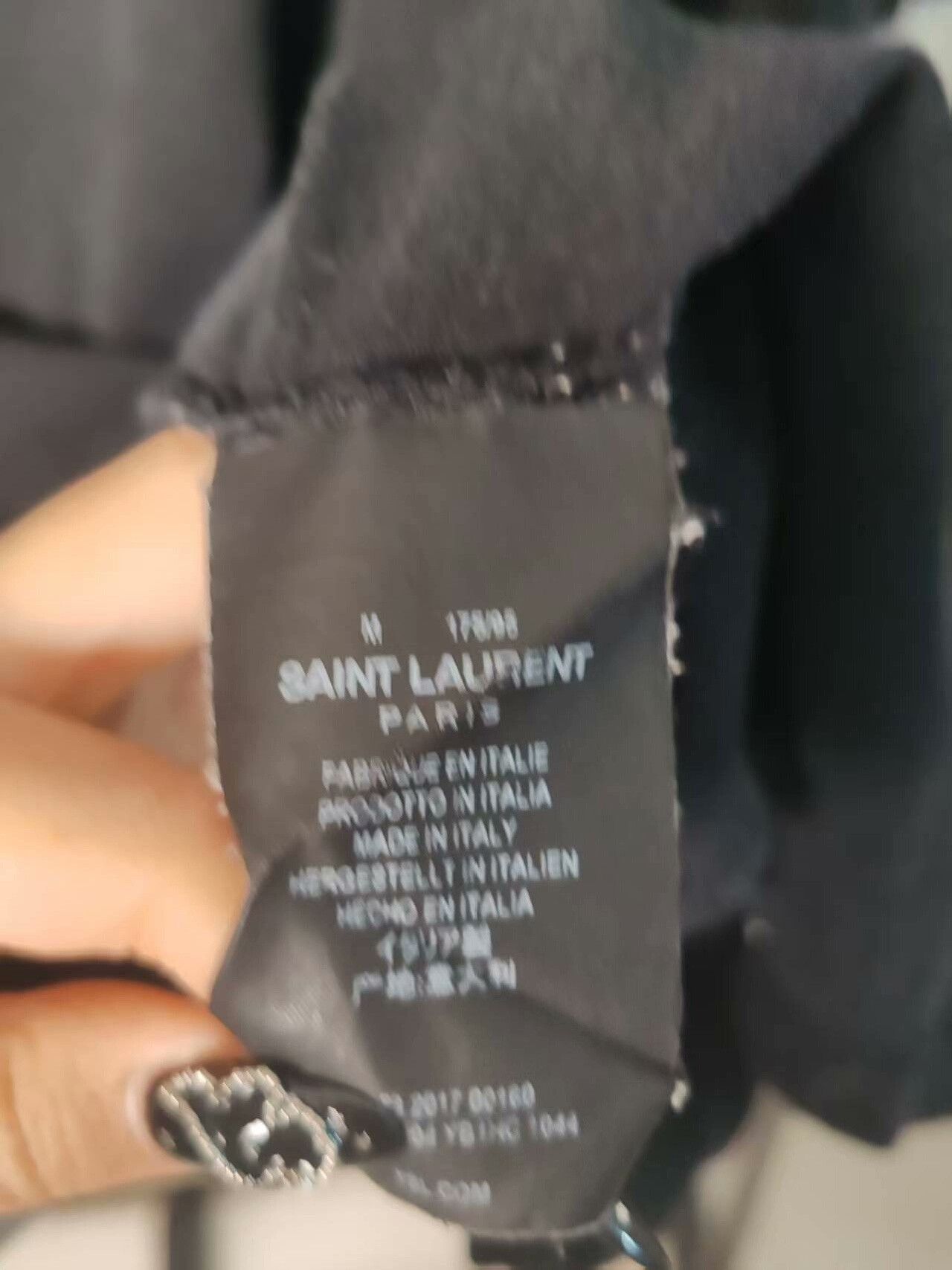 Saint Laurent Paris Saint Laurent Logo Short Sleeve T-Shirt Size US M / EU 48-50 / 2 - 3 Thumbnail