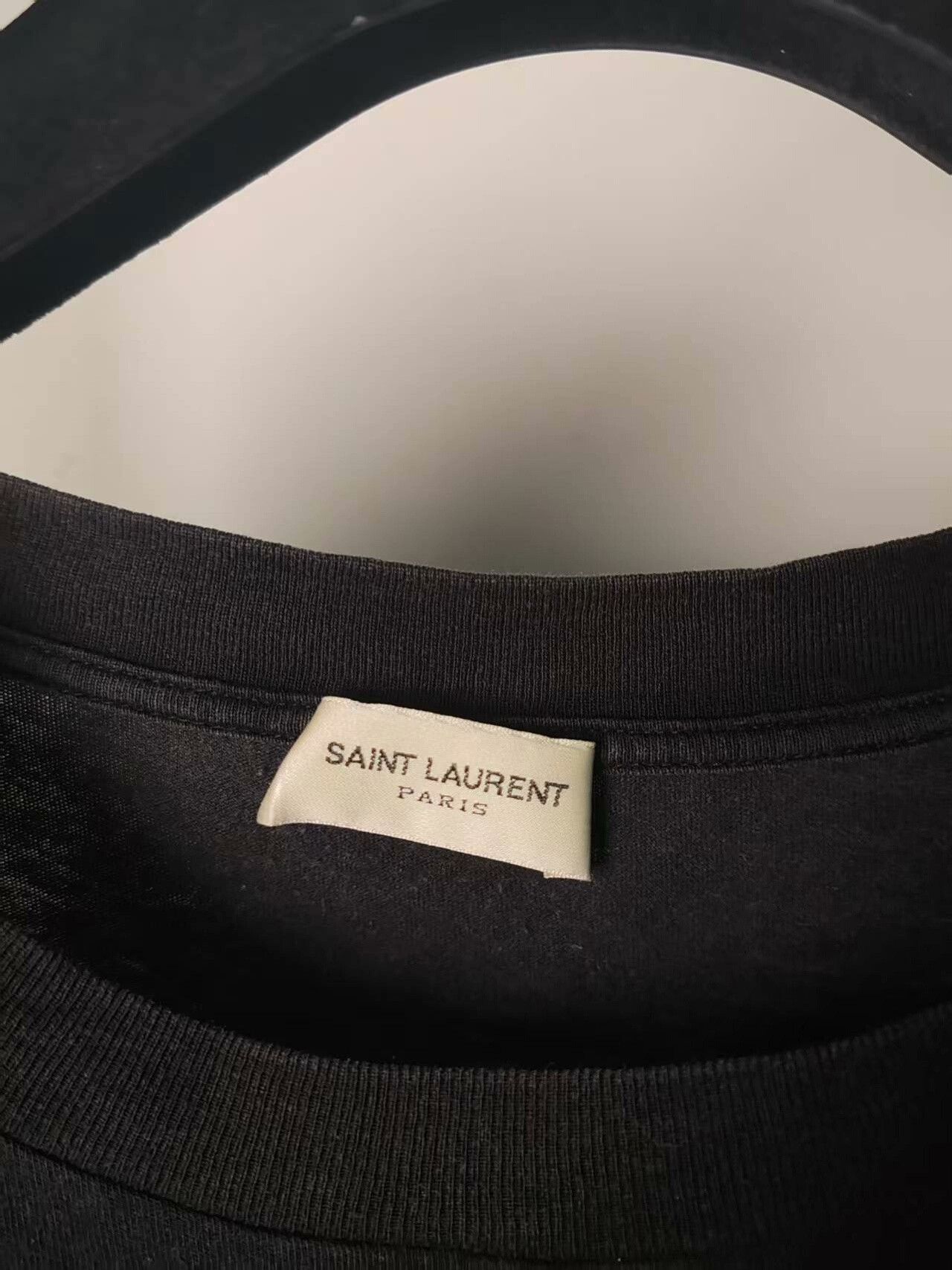 Saint Laurent Paris Saint Laurent Logo Short Sleeve T-Shirt Size US M / EU 48-50 / 2 - 4 Thumbnail