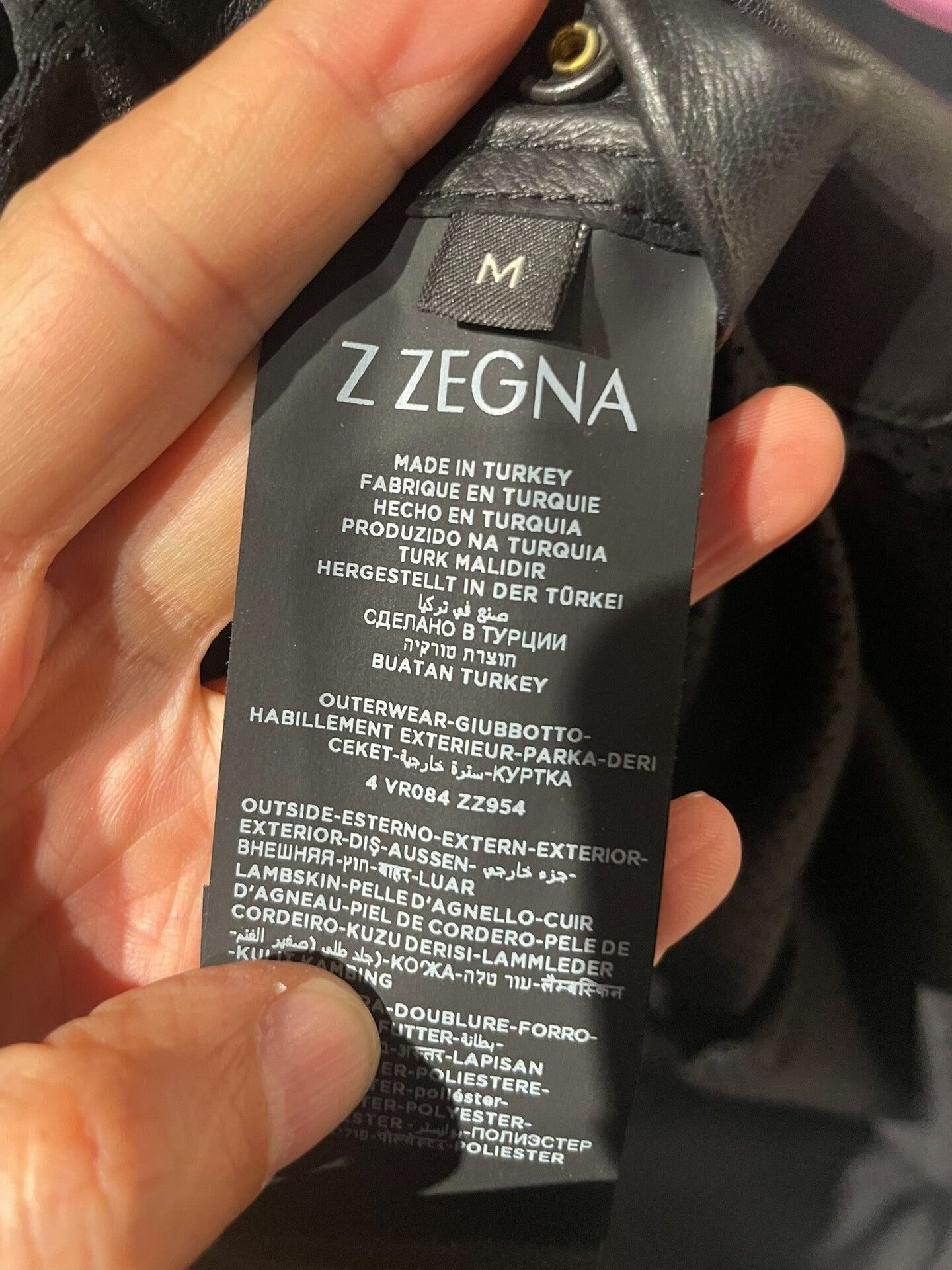 Z Zegna Z Zegna Leather Jacket M Size Size US M / EU 48-50 / 2 - 7 Thumbnail